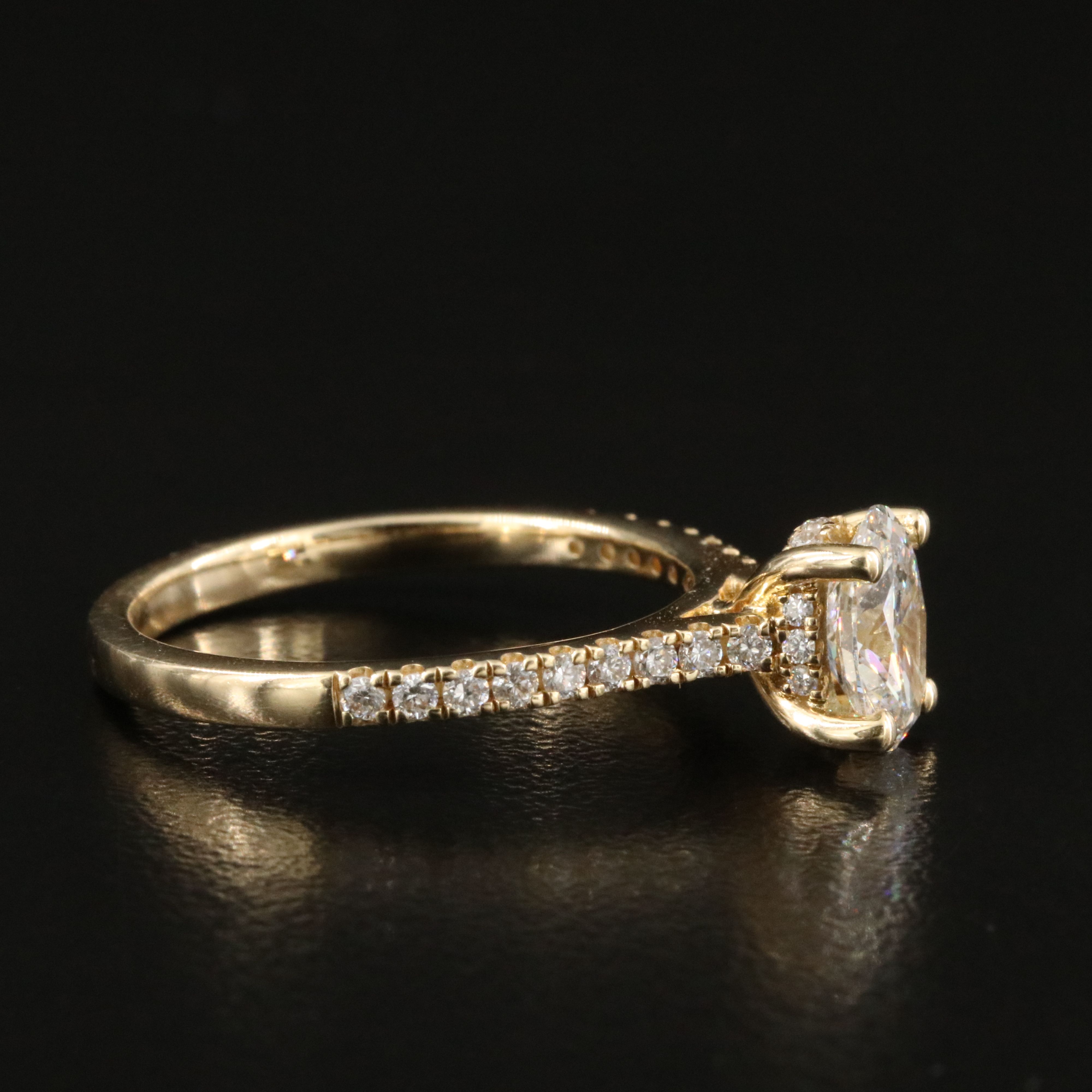 14K 1.14 CTW Lab Grown Diamond Ring