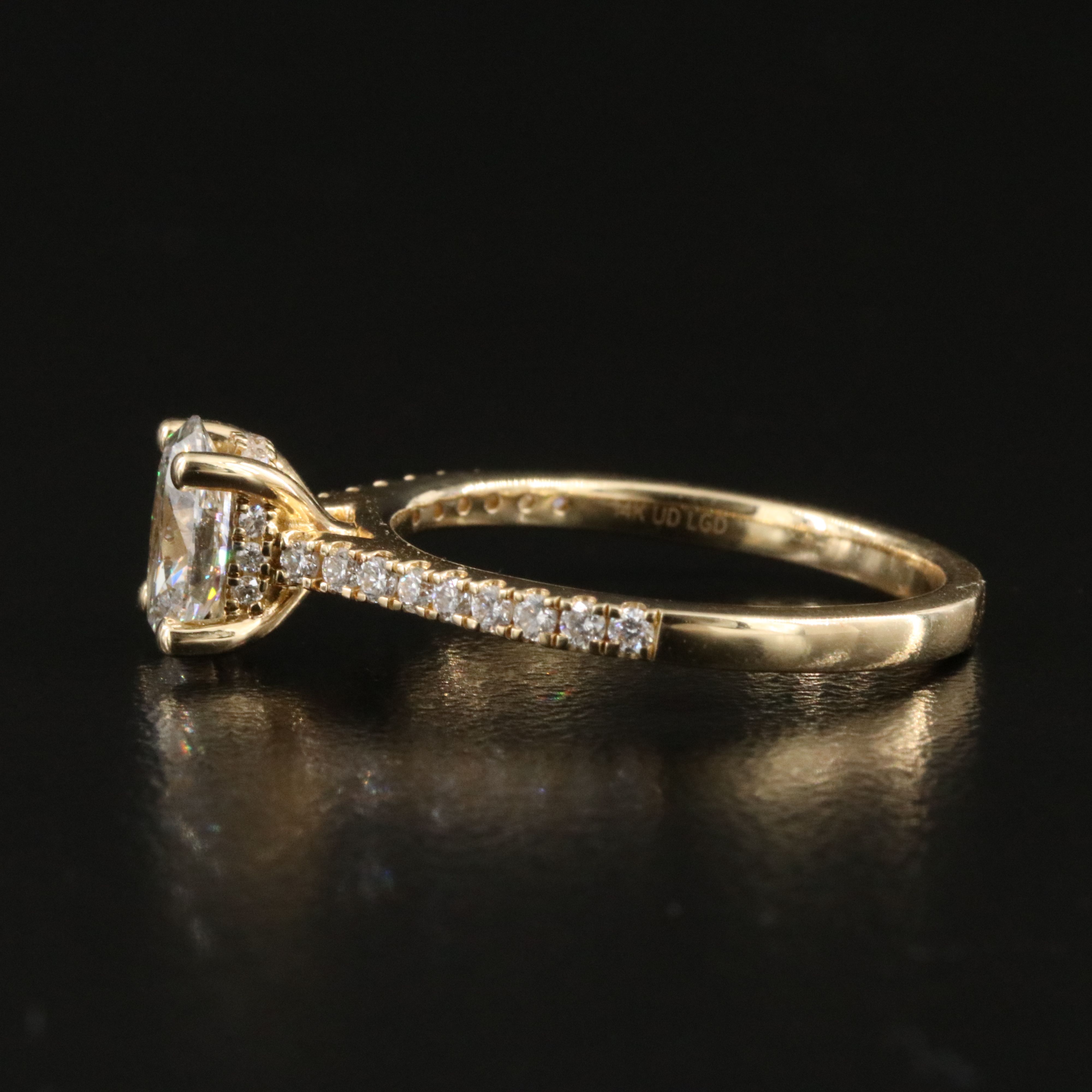 14K 1.14 CTW Lab Grown Diamond Ring