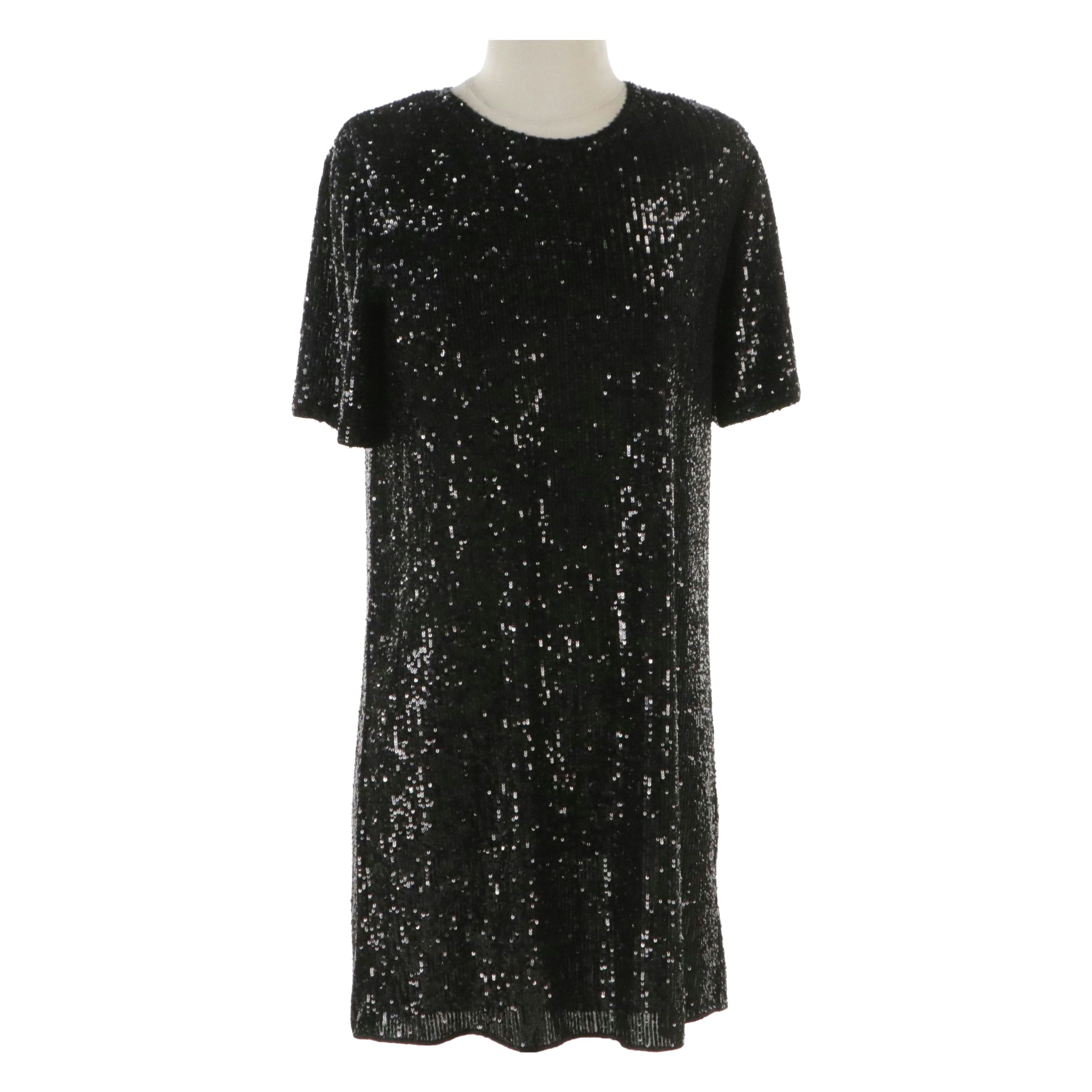 Tom Ford Black Sequined Cocktail Dress with Tag