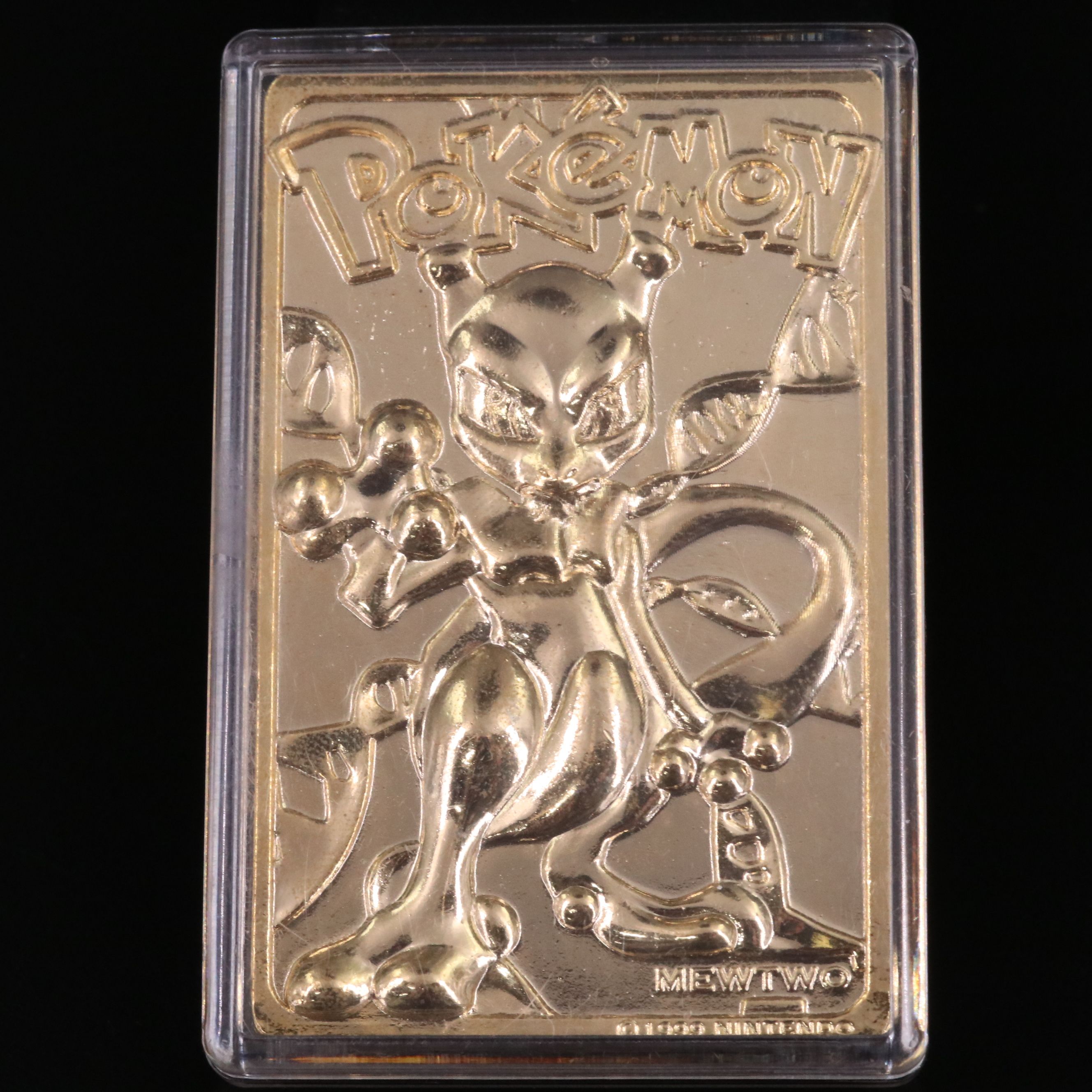 Mewtwo and Jigglypuff Gold Plated Burger King Pokémon Cards