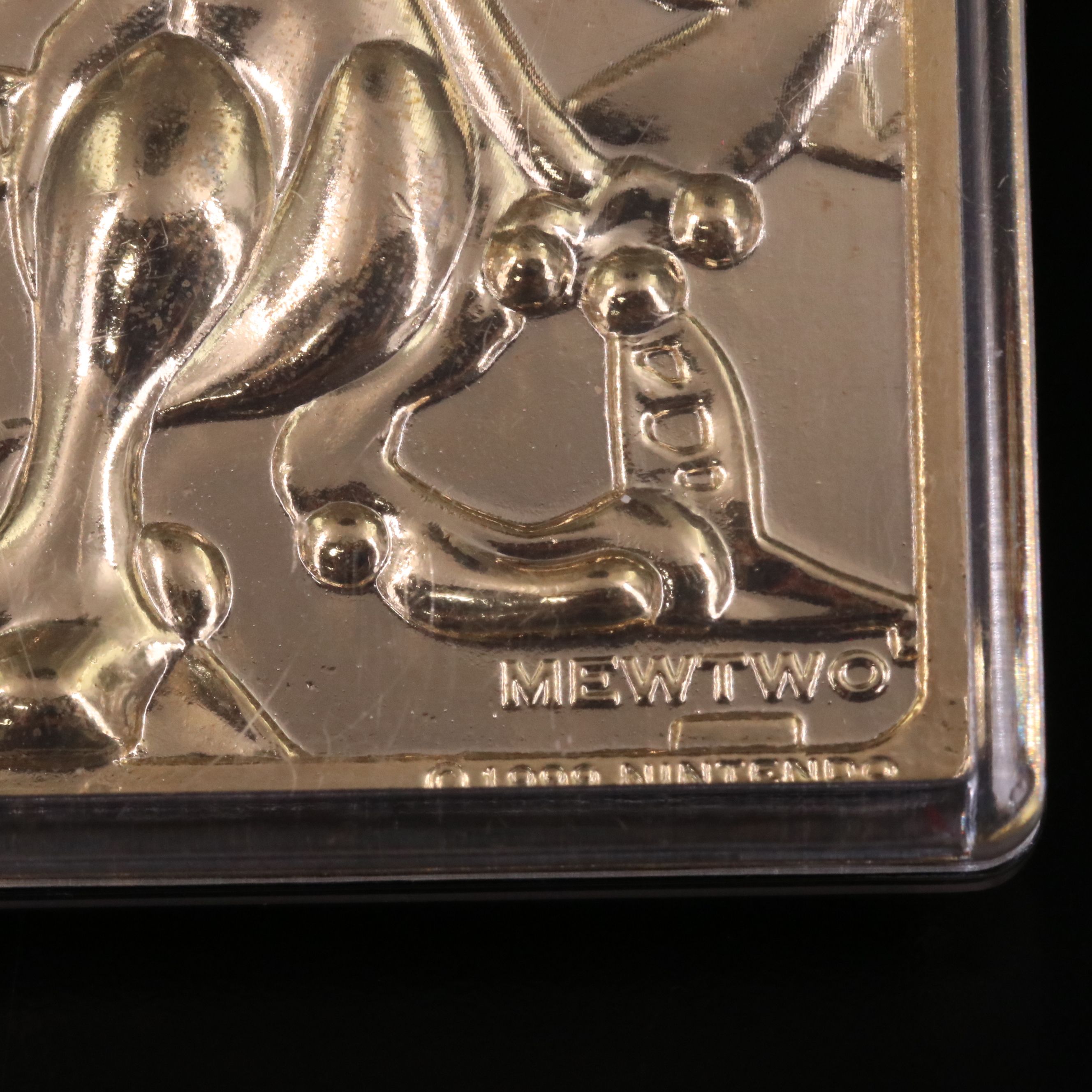 Mewtwo and Jigglypuff Gold Plated Burger King Pokémon Cards