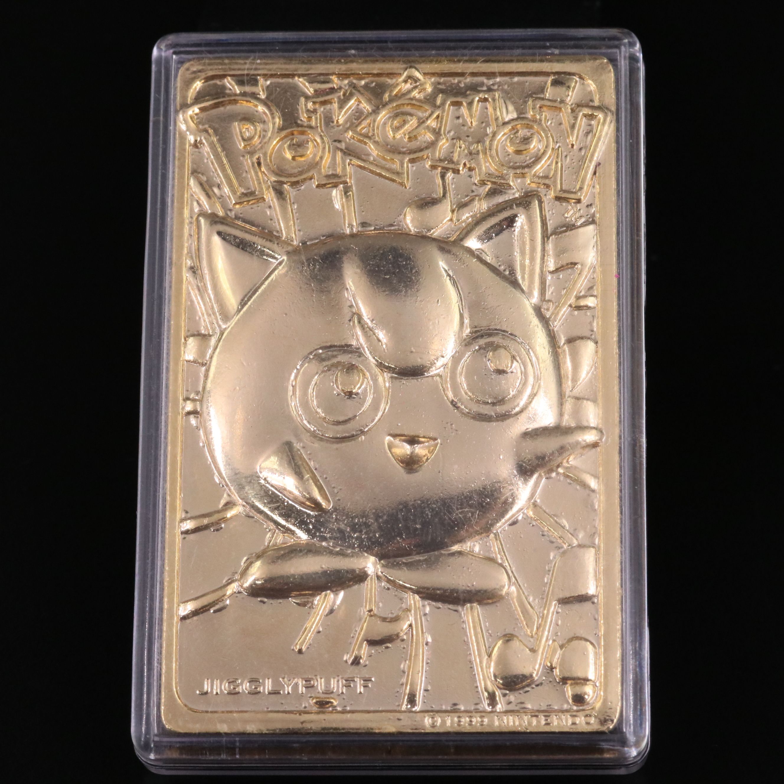 Mewtwo and Jigglypuff Gold Plated Burger King Pokémon Cards