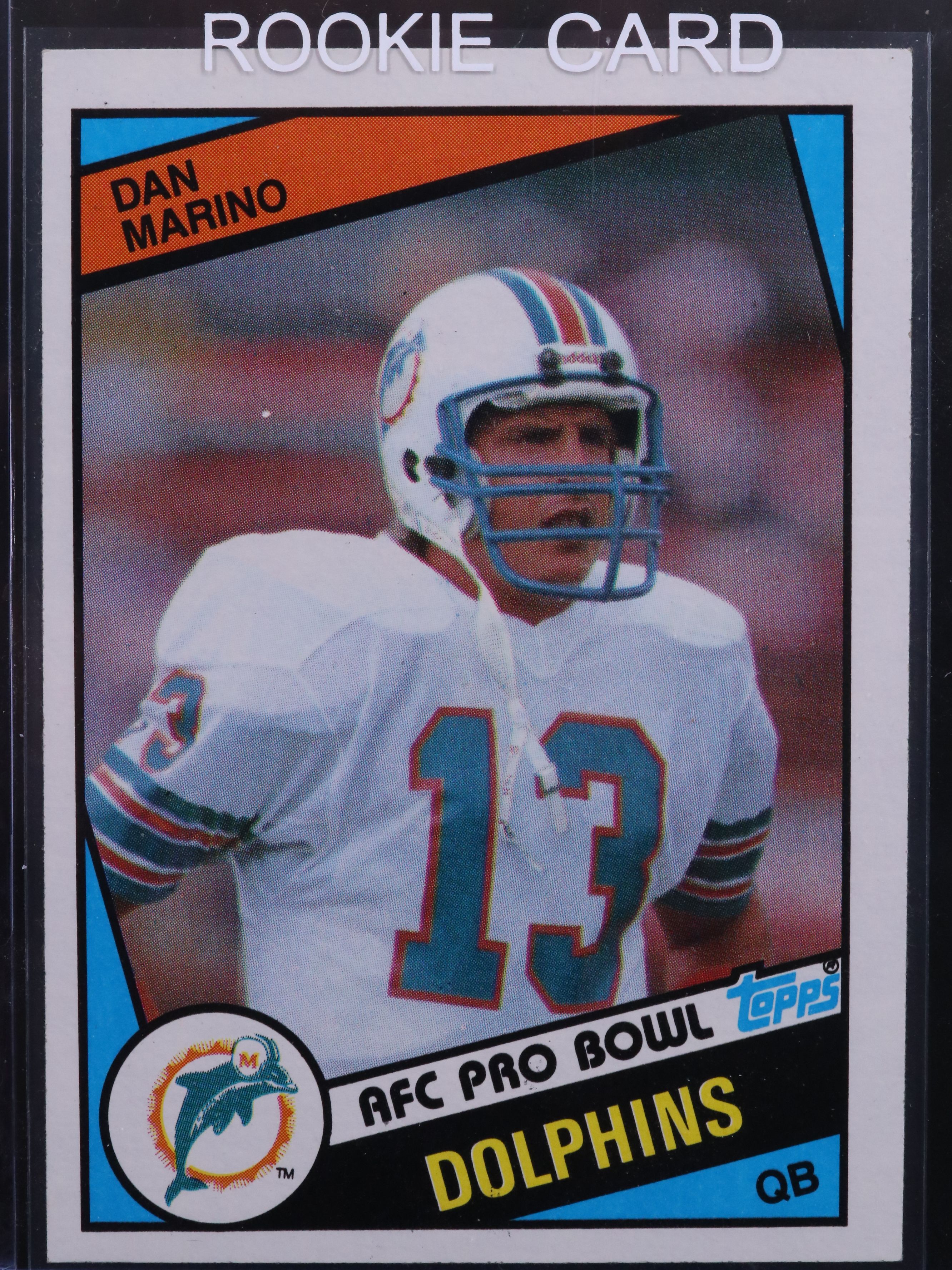 1984 Topps Dan Marino Miami Dolphins Rookie Football Card