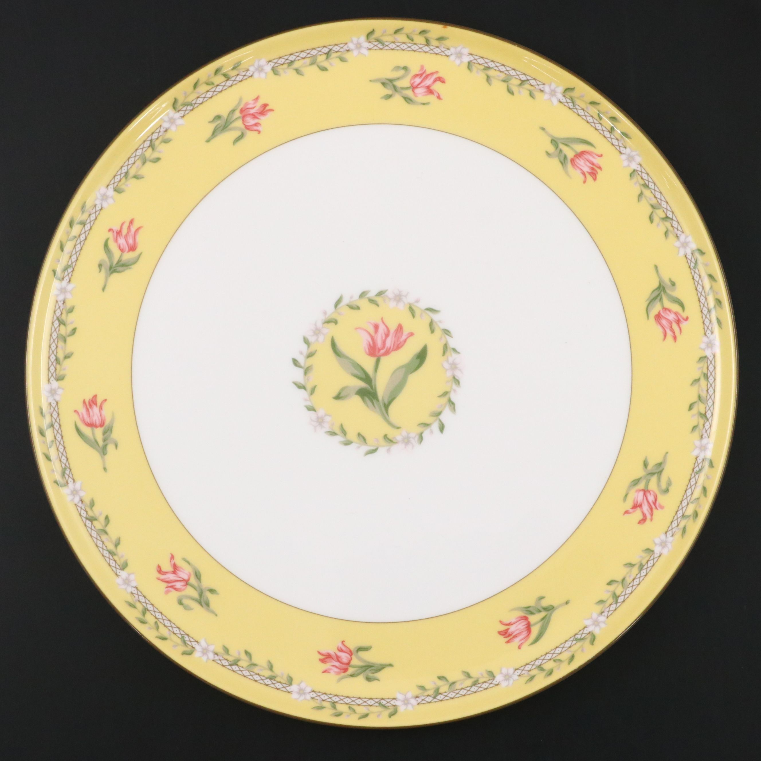 Tiffany & Co. "Pink Tulip" Porcelain Dinner Plate