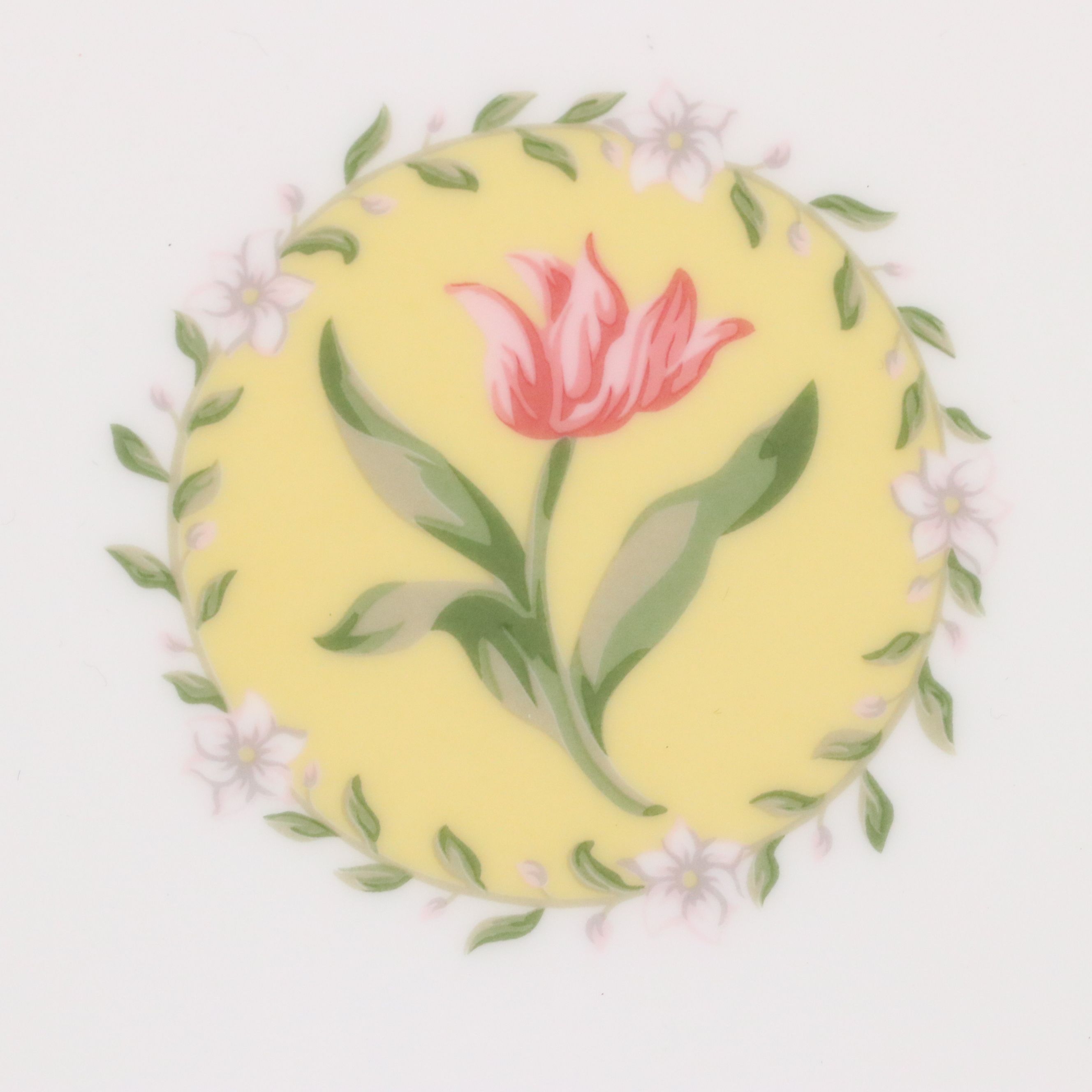 Tiffany & Co. "Pink Tulip" Porcelain Dinner Plate