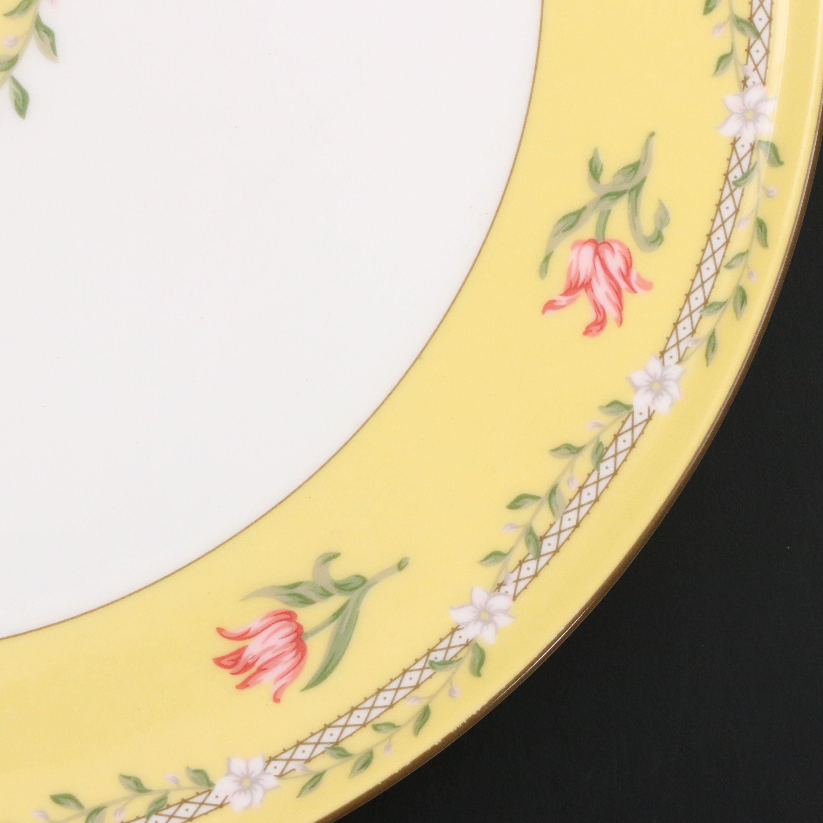 Tiffany & Co. "Pink Tulip" Porcelain Dinner Plate