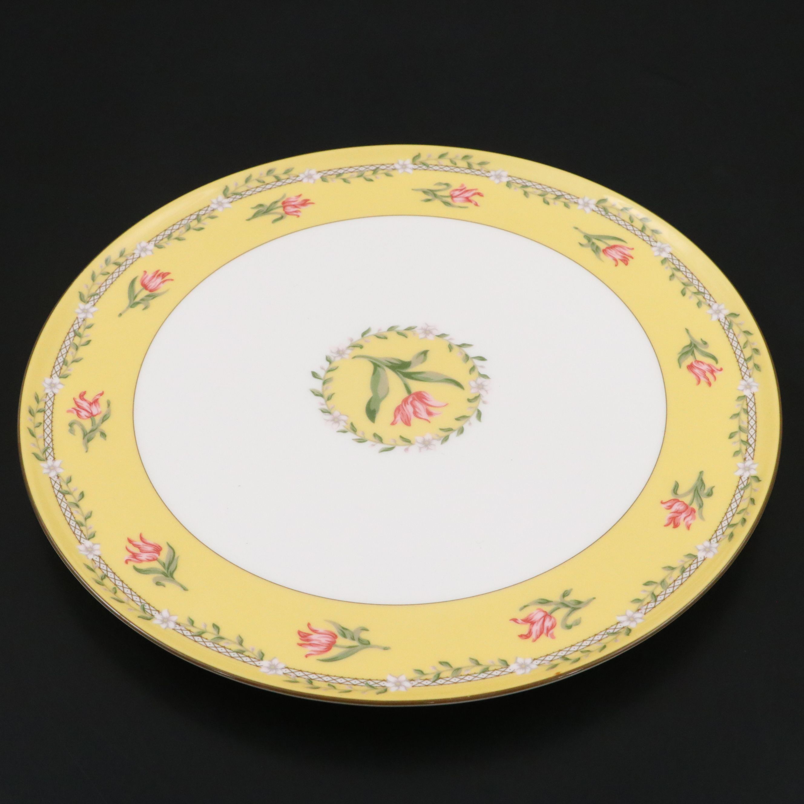 Tiffany & Co. "Pink Tulip" Porcelain Dinner Plate