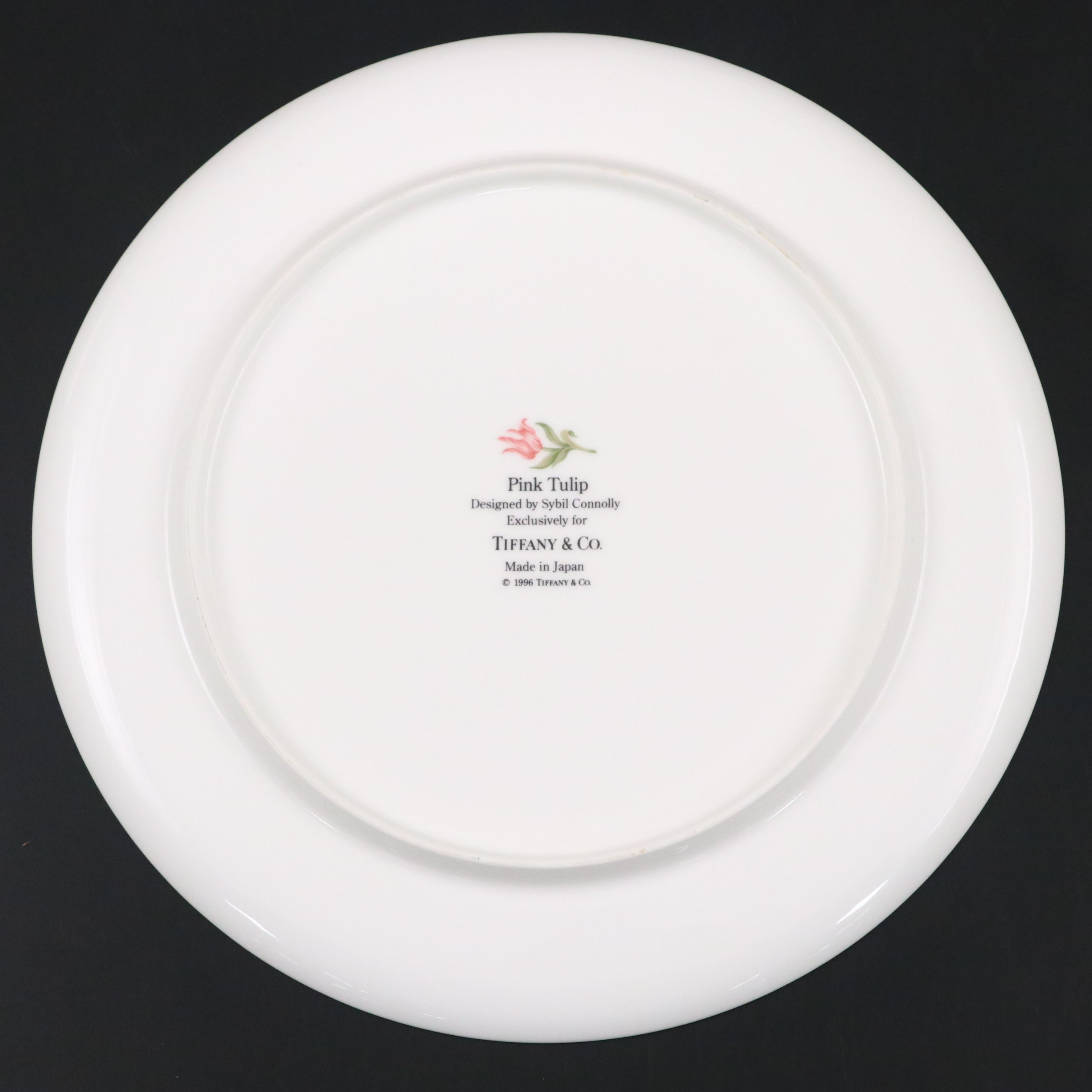 Tiffany & Co. "Pink Tulip" Porcelain Dinner Plate