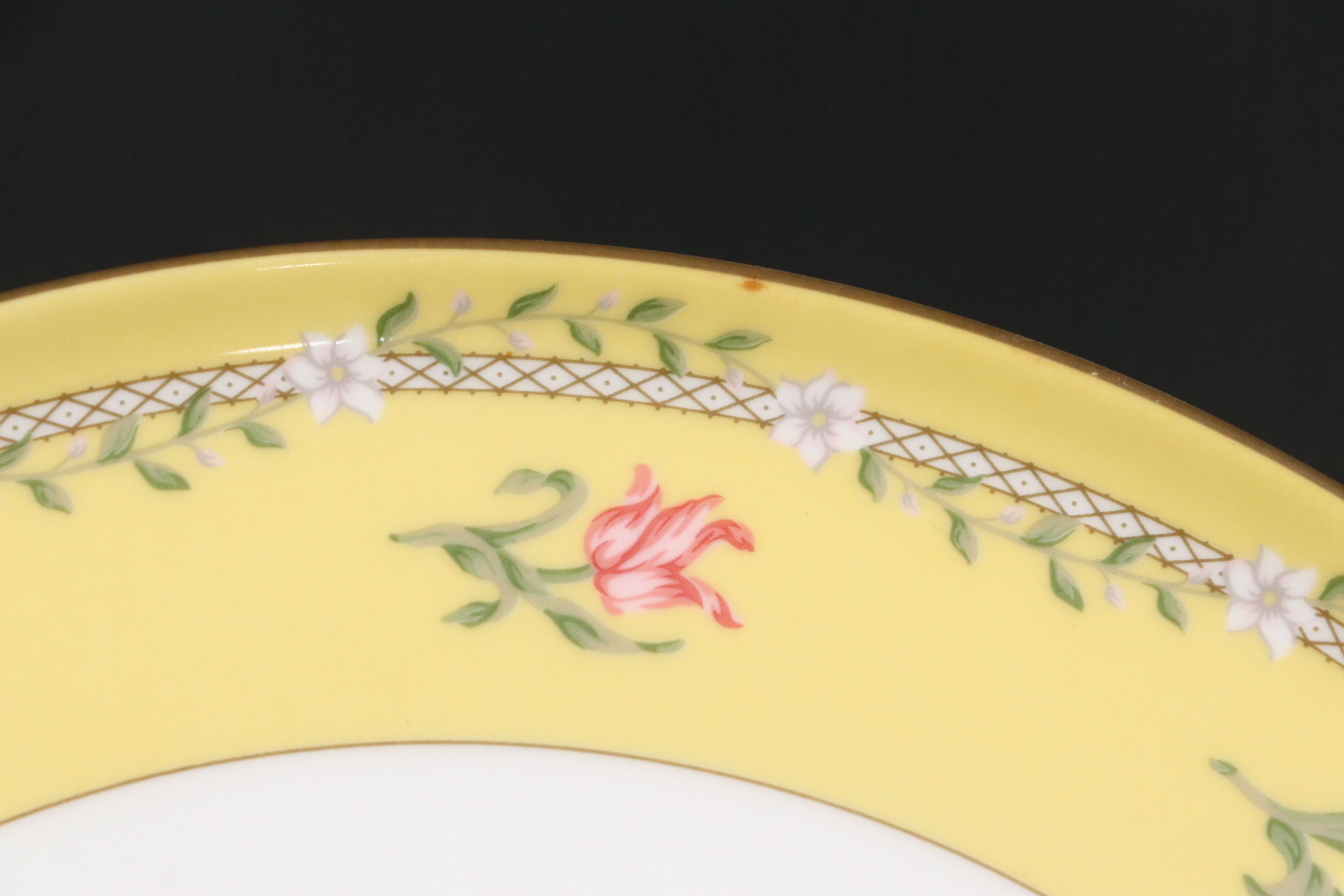 Tiffany & Co. "Pink Tulip" Porcelain Dinner Plate