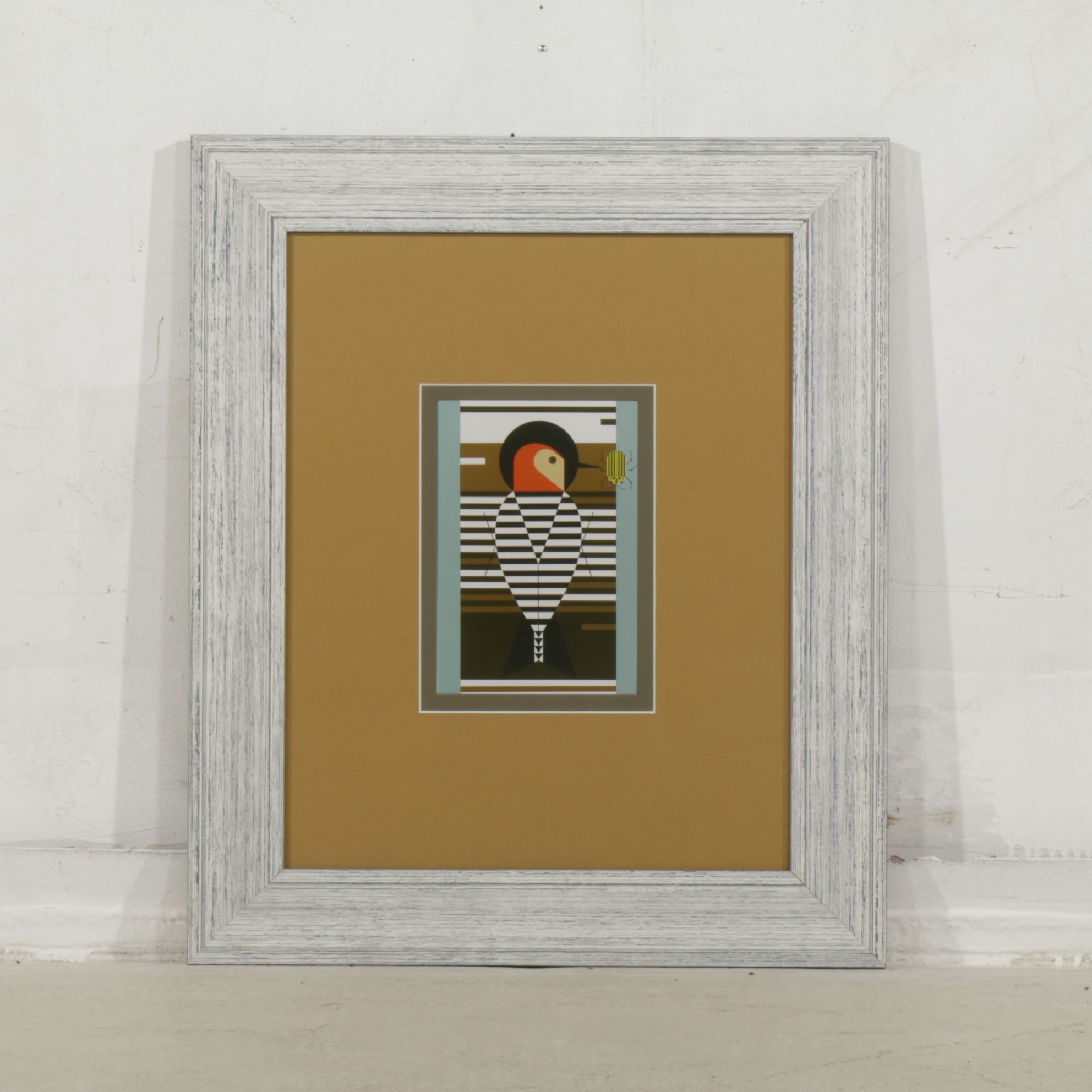 Offset Lithograph After Charley Harper "Baffling Belly (Red-Bellied Woodpecker)"