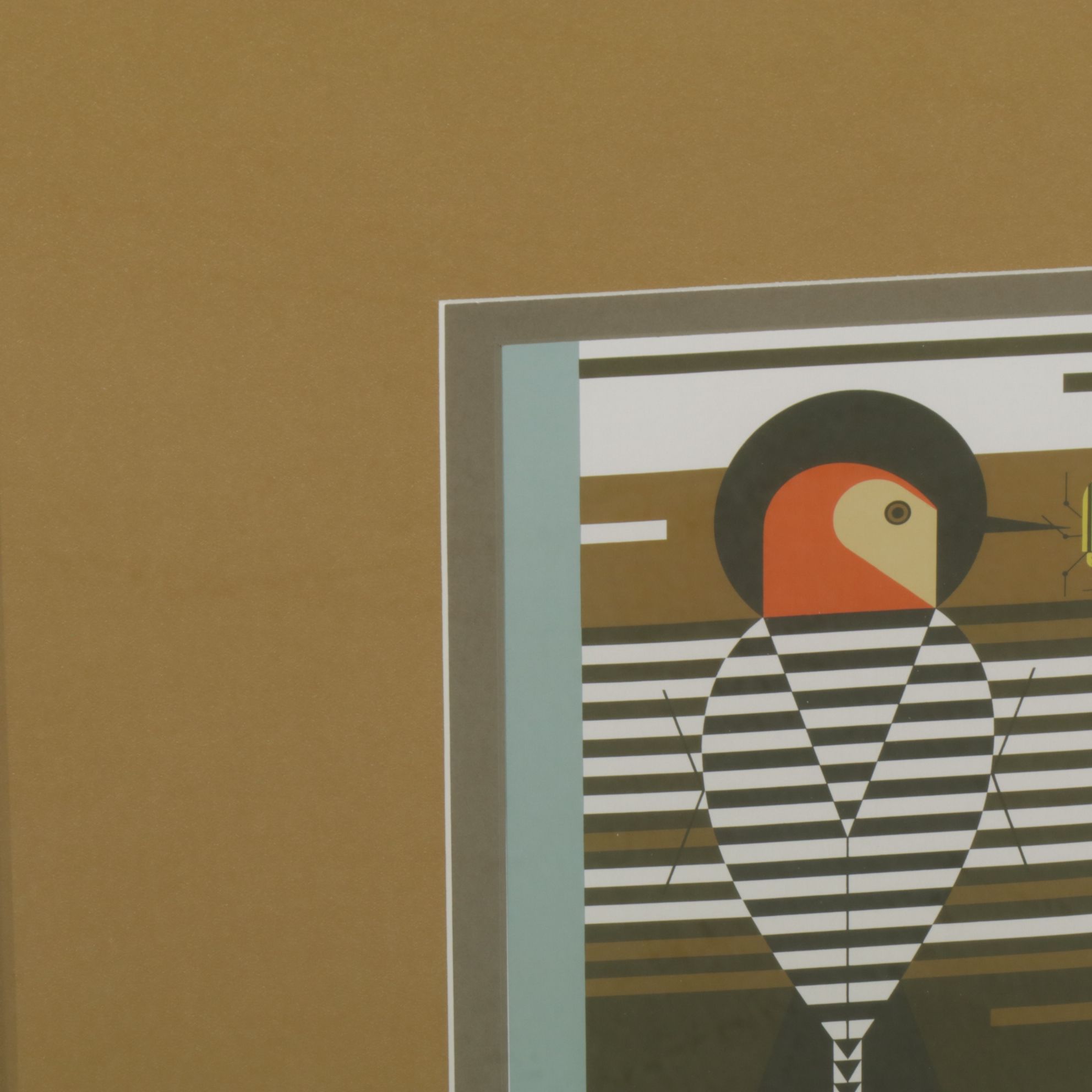 Offset Lithograph After Charley Harper "Baffling Belly (Red-Bellied Woodpecker)"