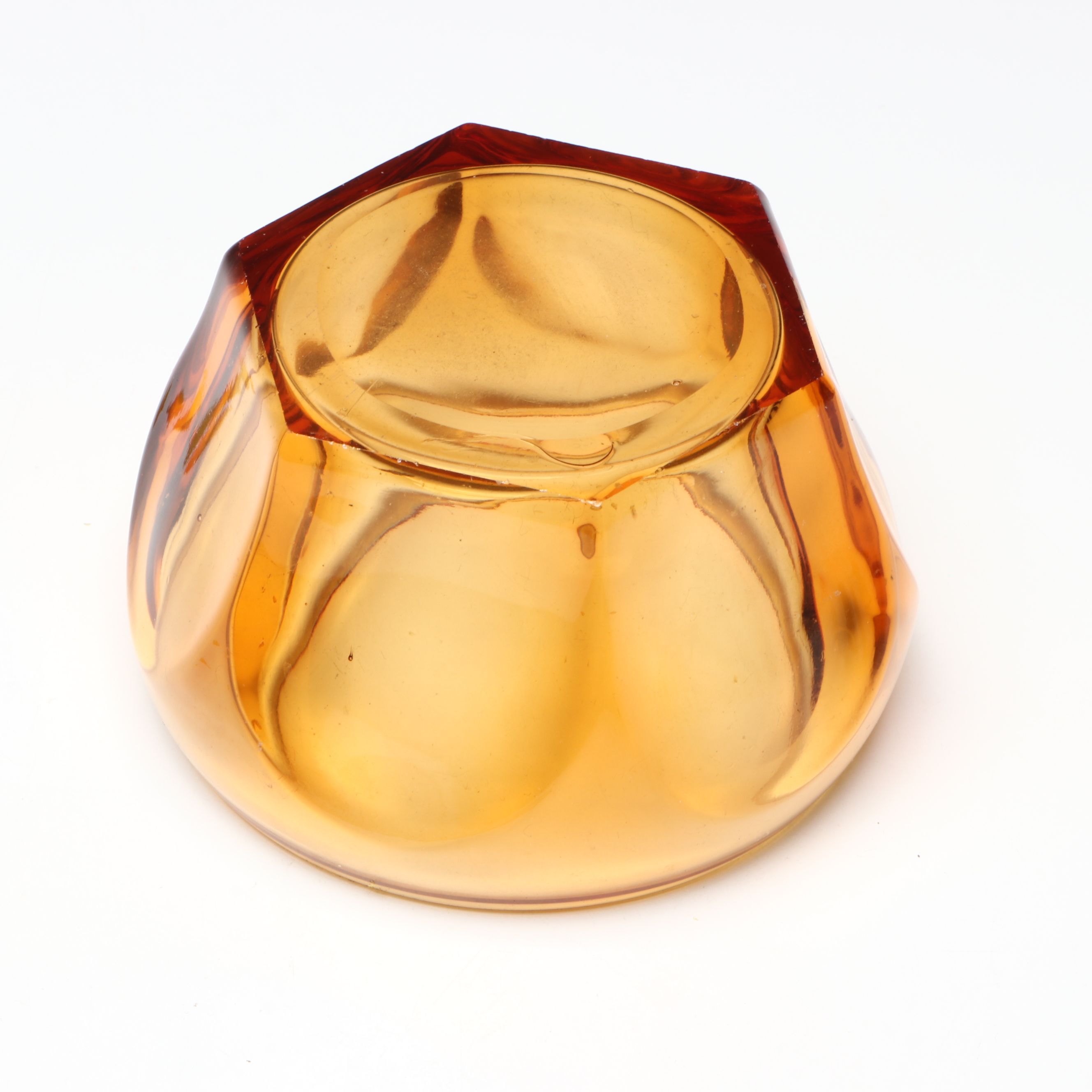 Amber Glass and Marbled Celluloid Vanity Jars, 1920s-1930s