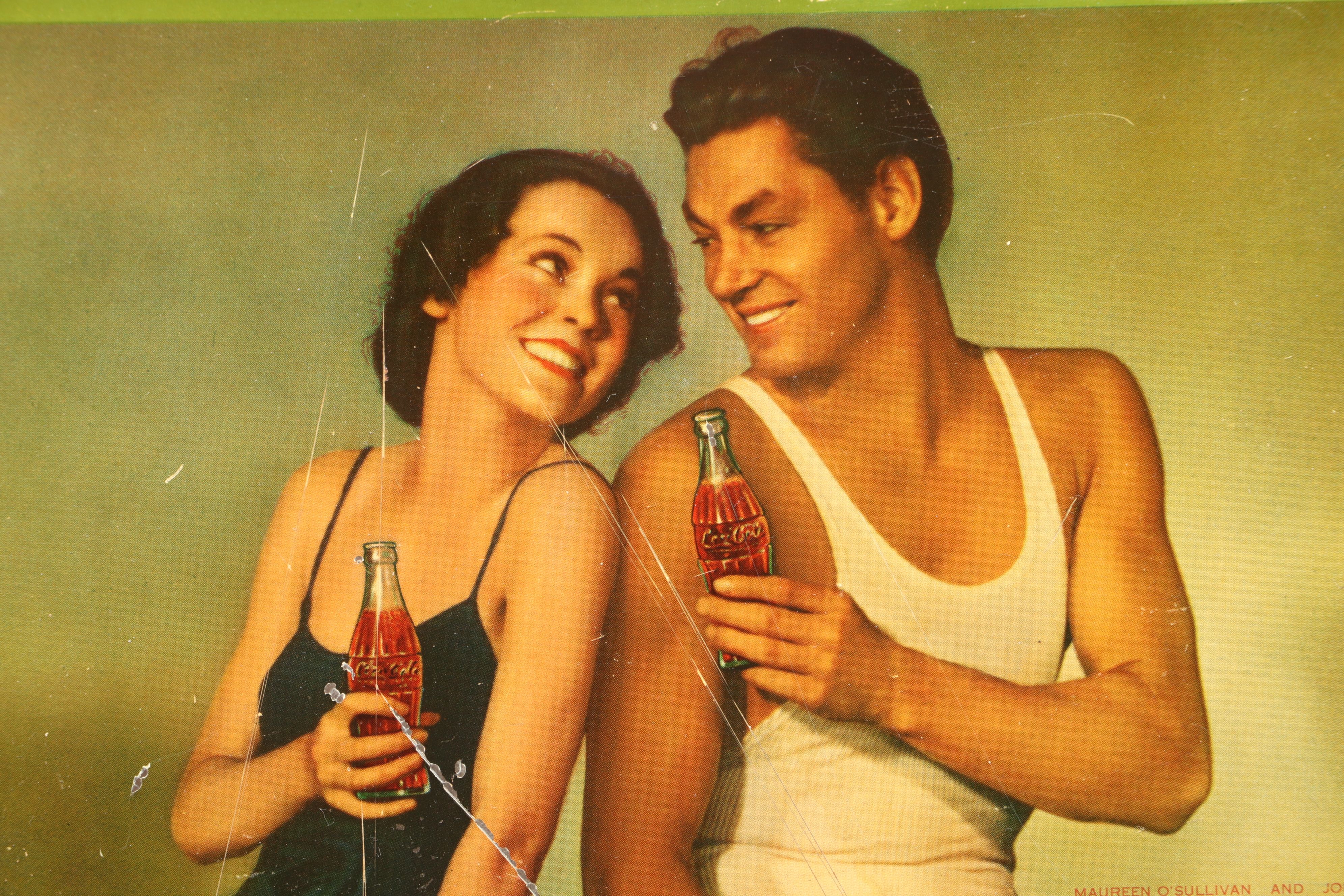 Coca-Cola Tin Lithograph Advertisement Tray, Mid-20th Century