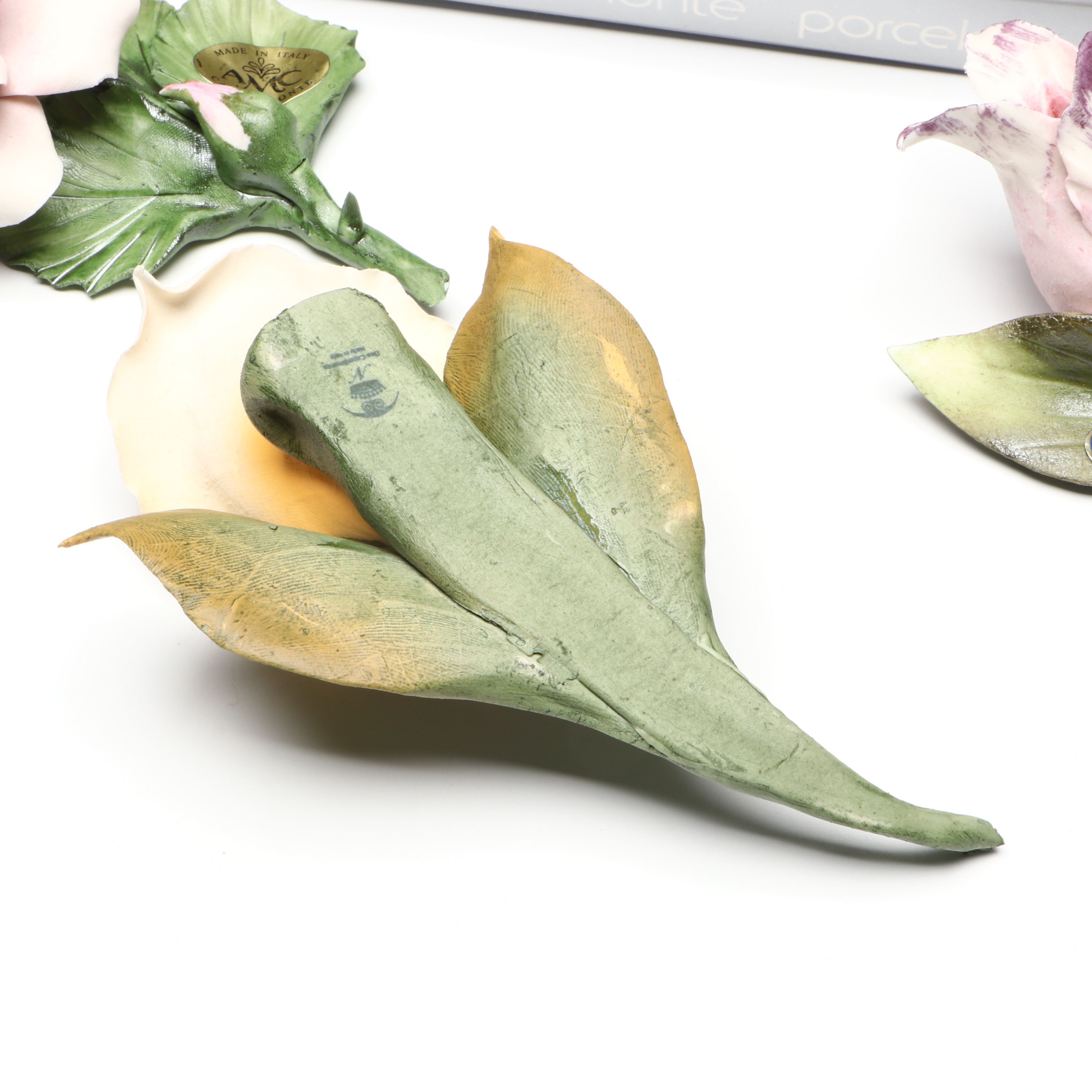 Italian Nuova Capodimonte Porcelain Flowers