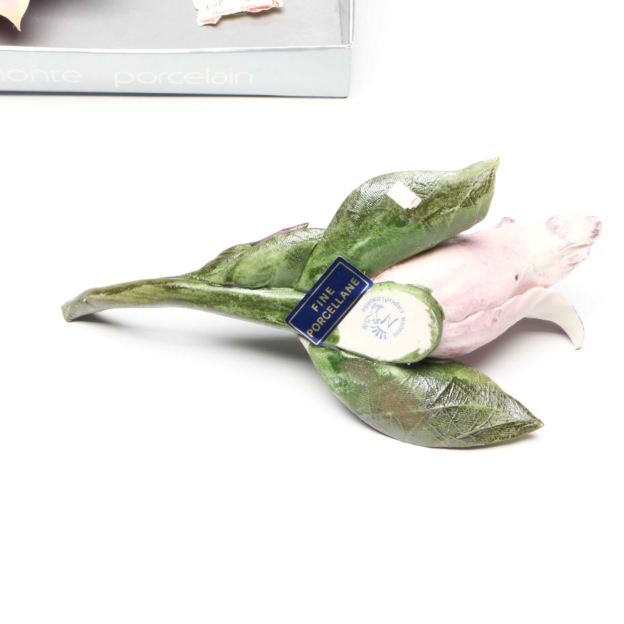 Italian Nuova Capodimonte Porcelain Flowers