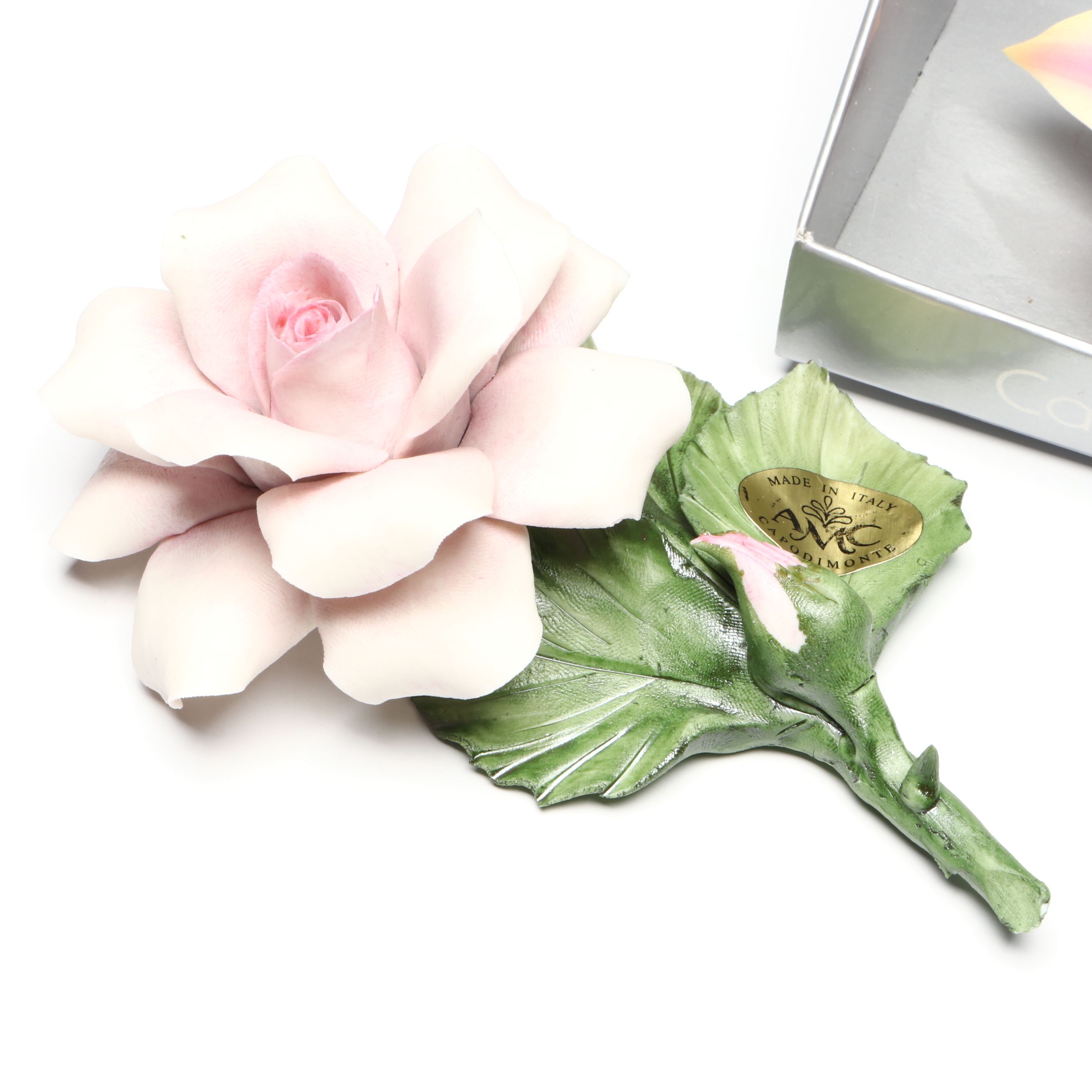 Italian Nuova Capodimonte Porcelain Flowers