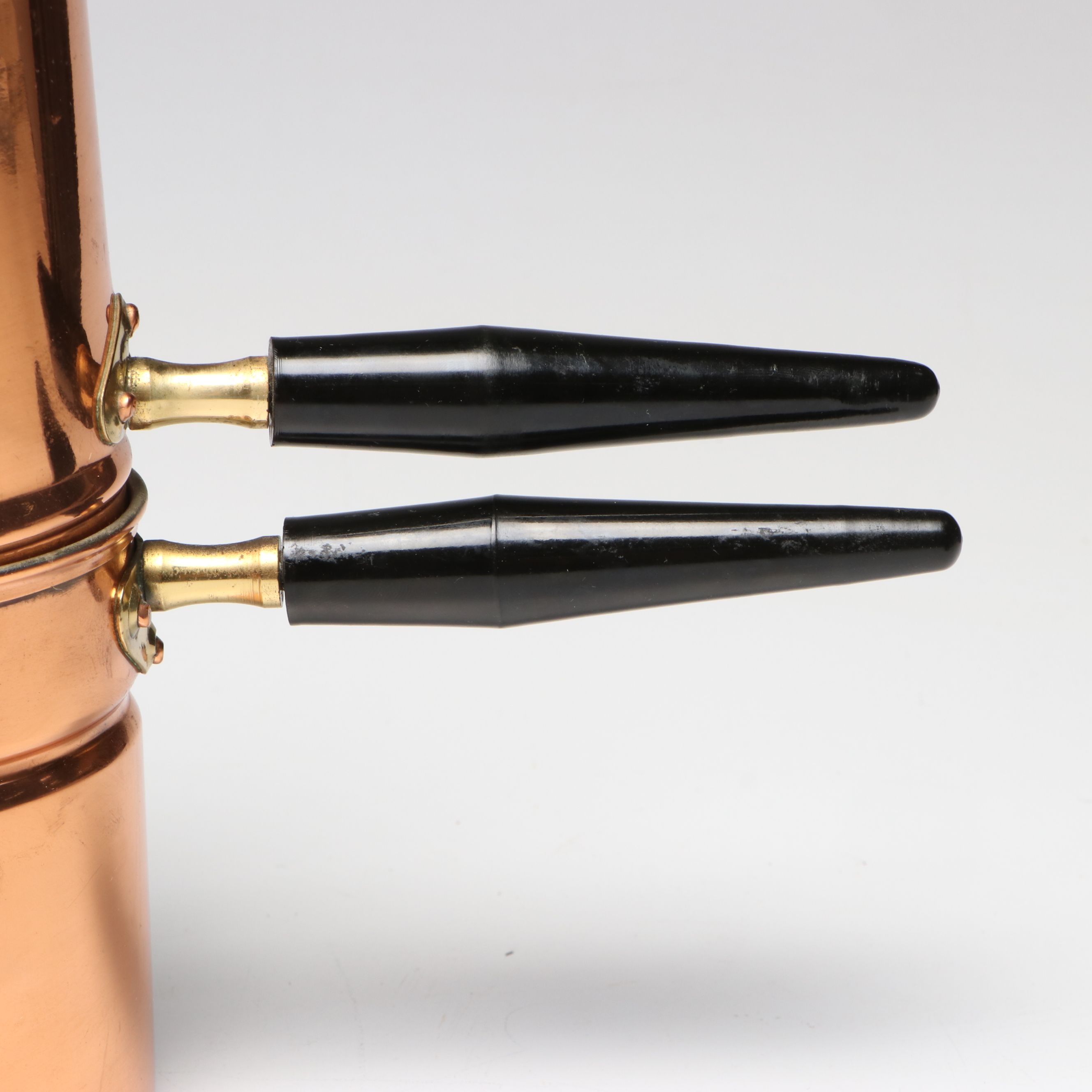 Tagus Copper Teapot and Coffee Pot with Douro Neapolitan Flip Coffee Maker