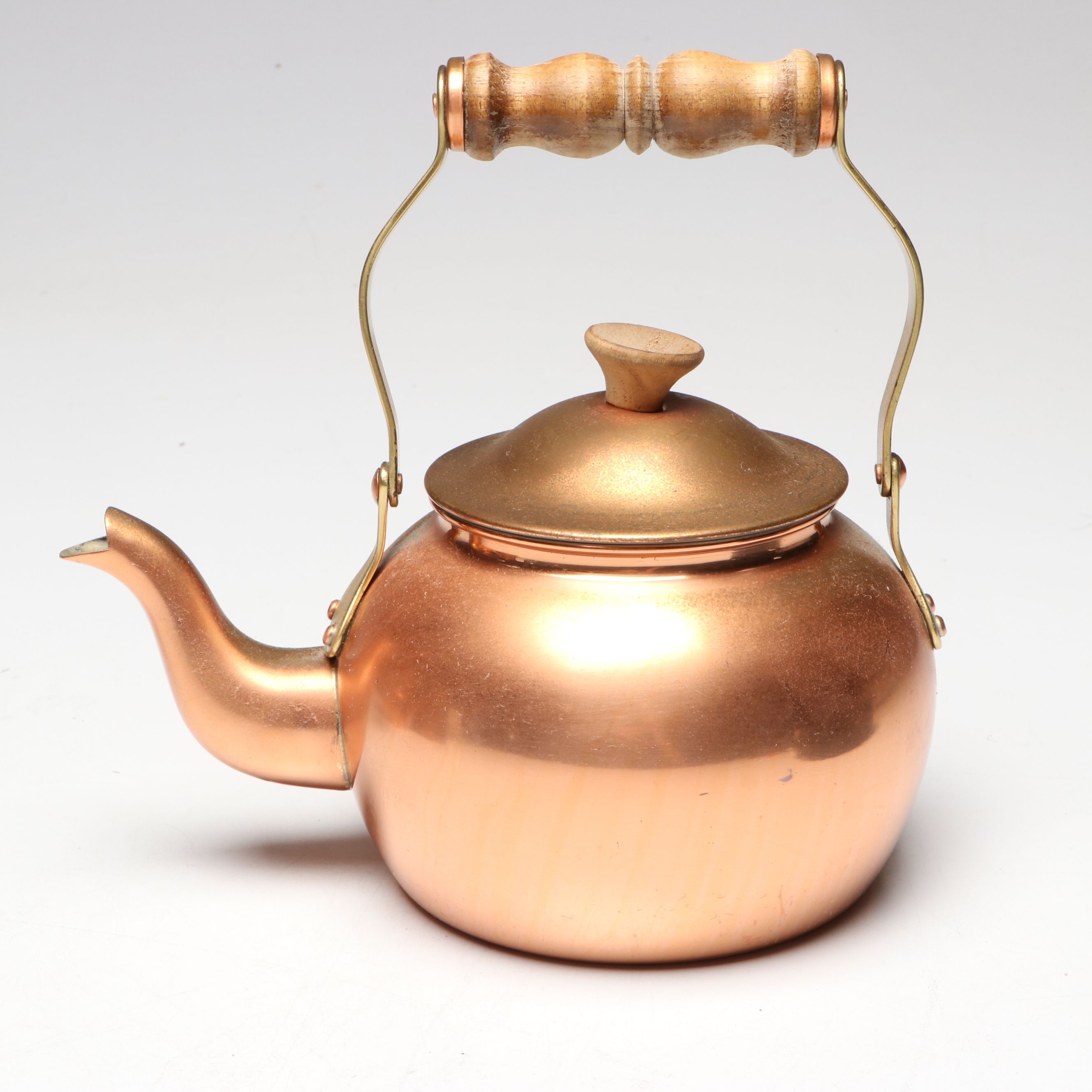 Tagus Copper Teapot and Coffee Pot with Douro Neapolitan Flip Coffee Maker