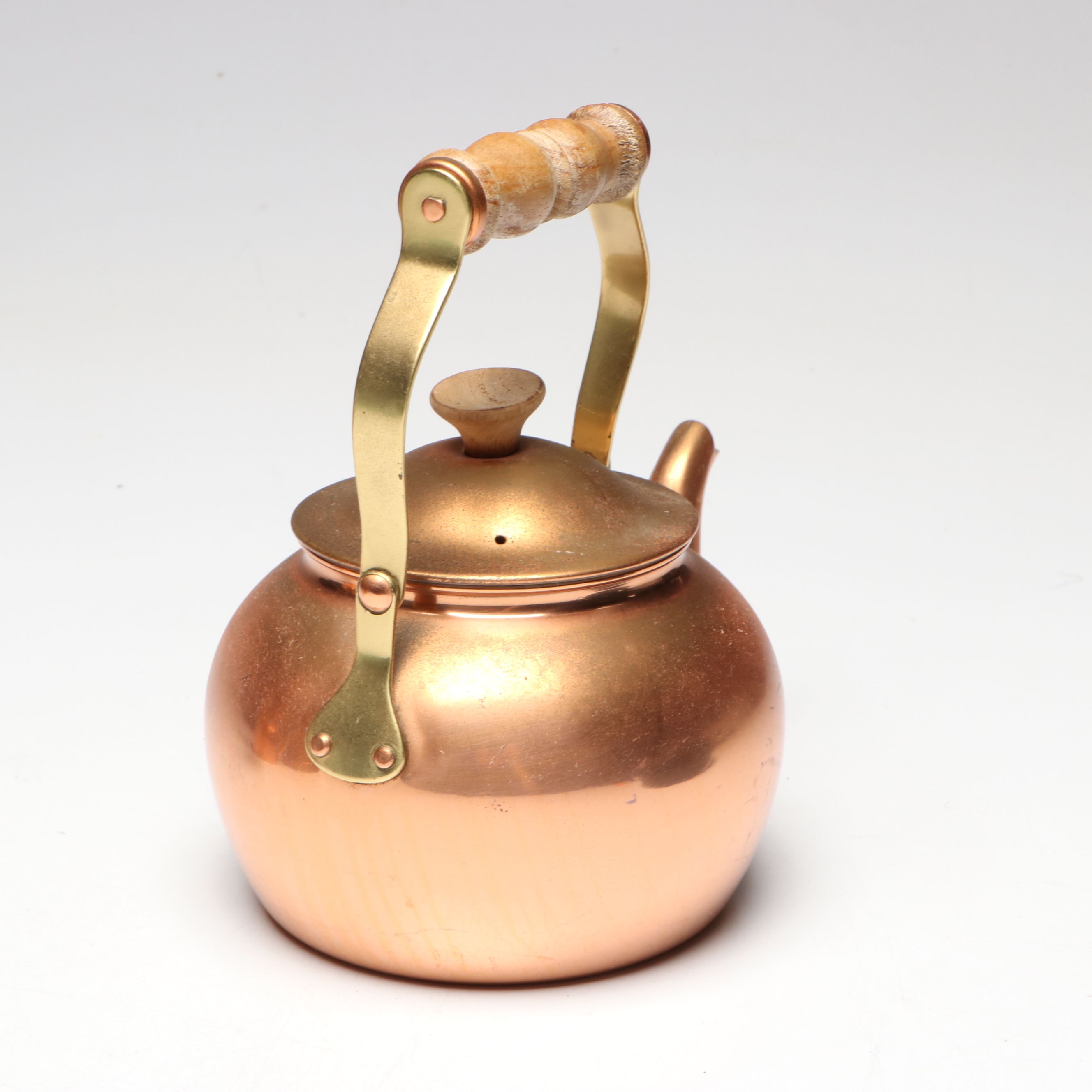 Tagus Copper Teapot and Coffee Pot with Douro Neapolitan Flip Coffee Maker