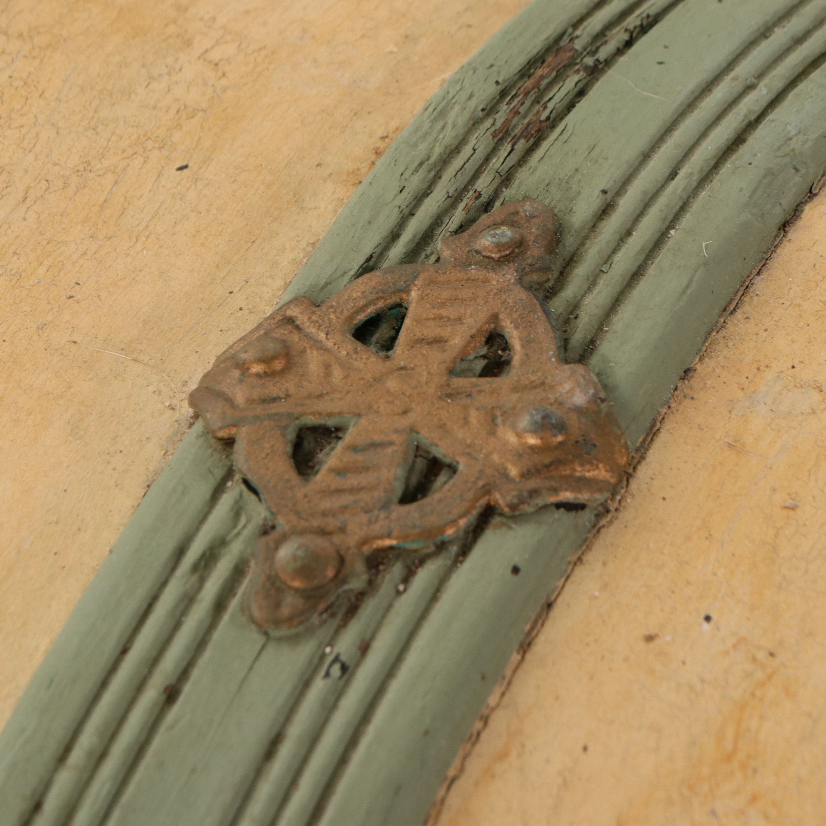 Victorian Style Painted Domed Top Steamer Trunk, Late 19th Century