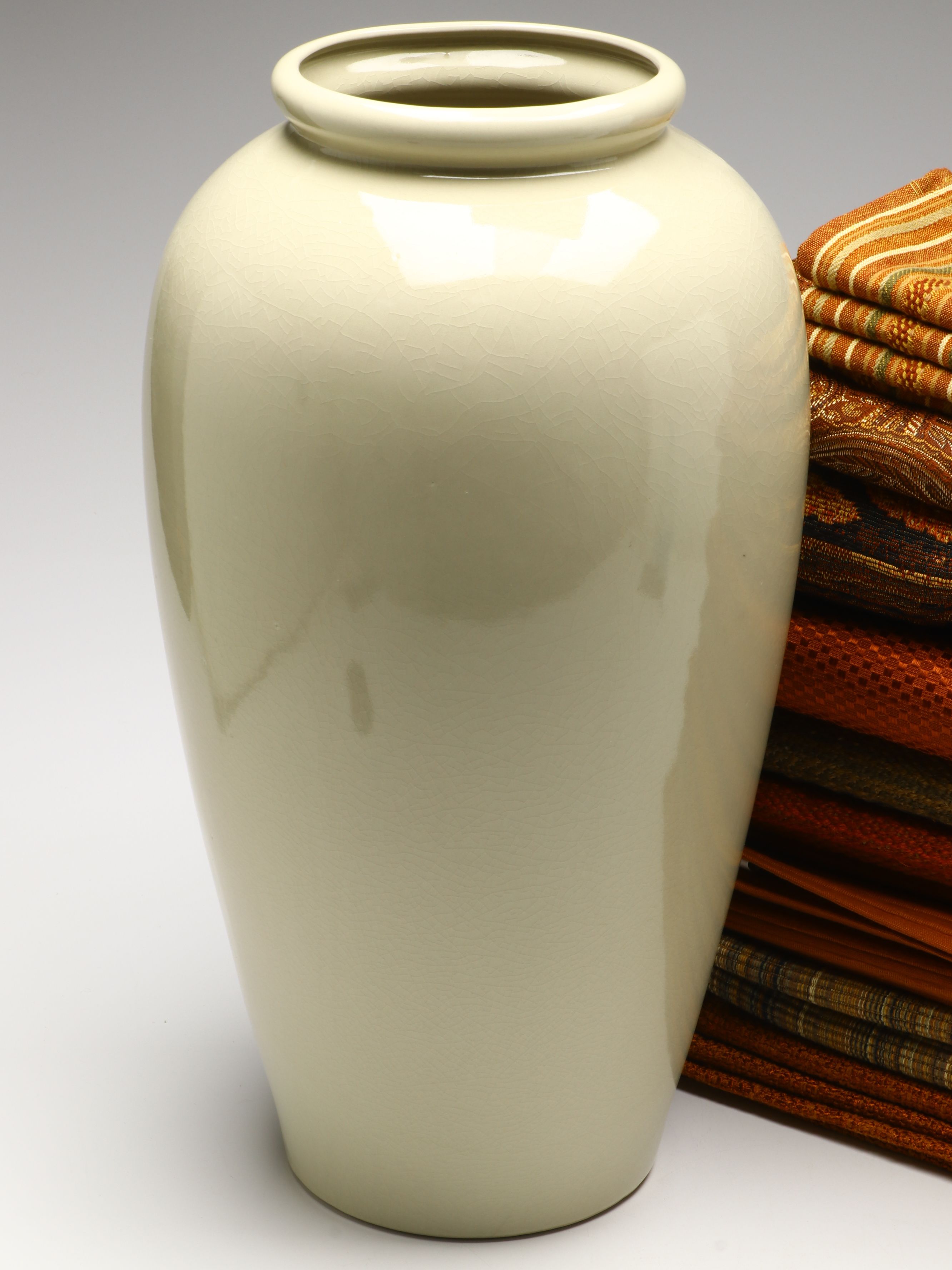 Crate & Barrel Autumnal Table Linens, Ceramic Leaf Dish and More Décor