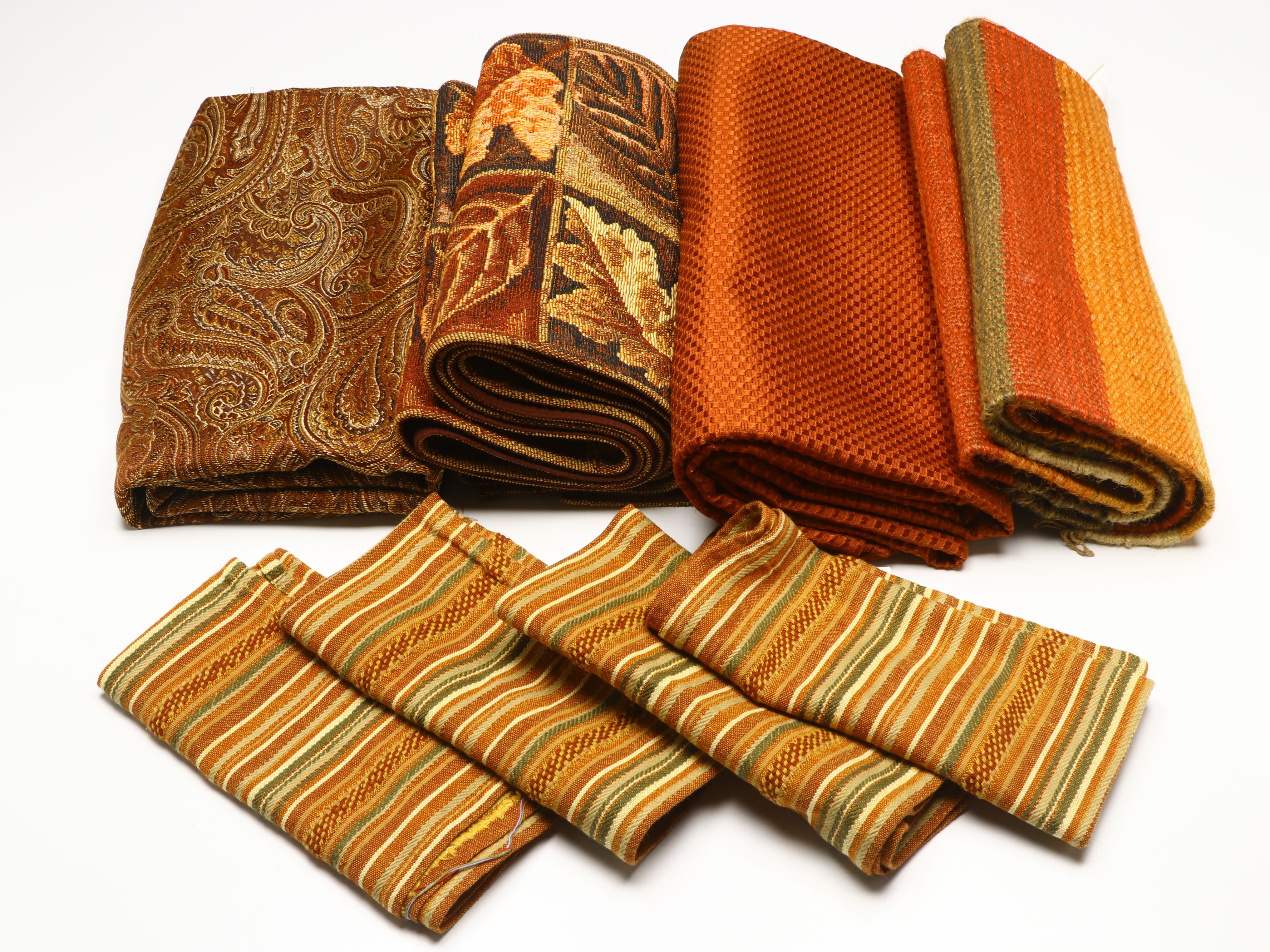 Crate & Barrel Autumnal Table Linens, Ceramic Leaf Dish and More Décor