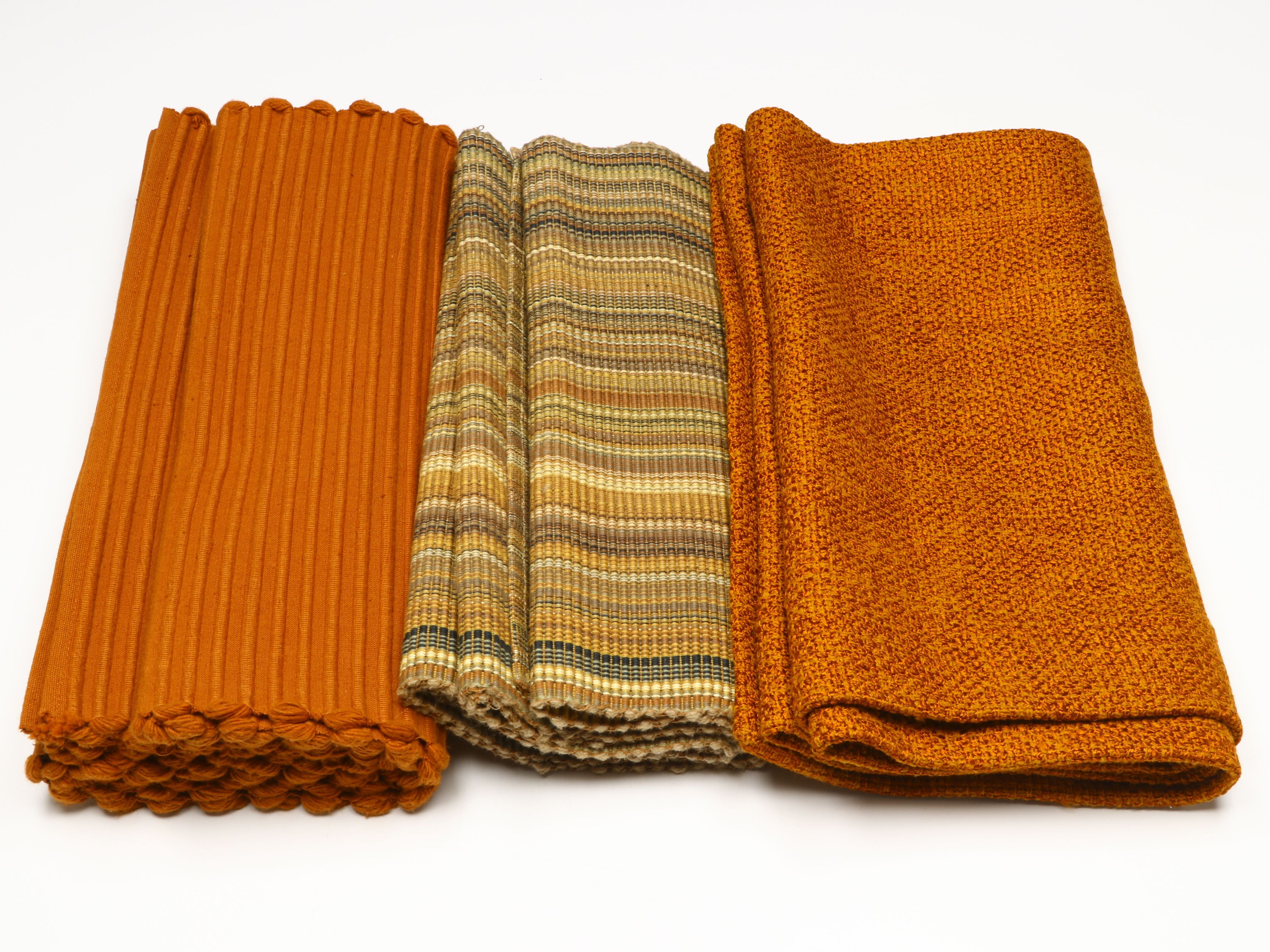 Crate & Barrel Autumnal Table Linens, Ceramic Leaf Dish and More Décor