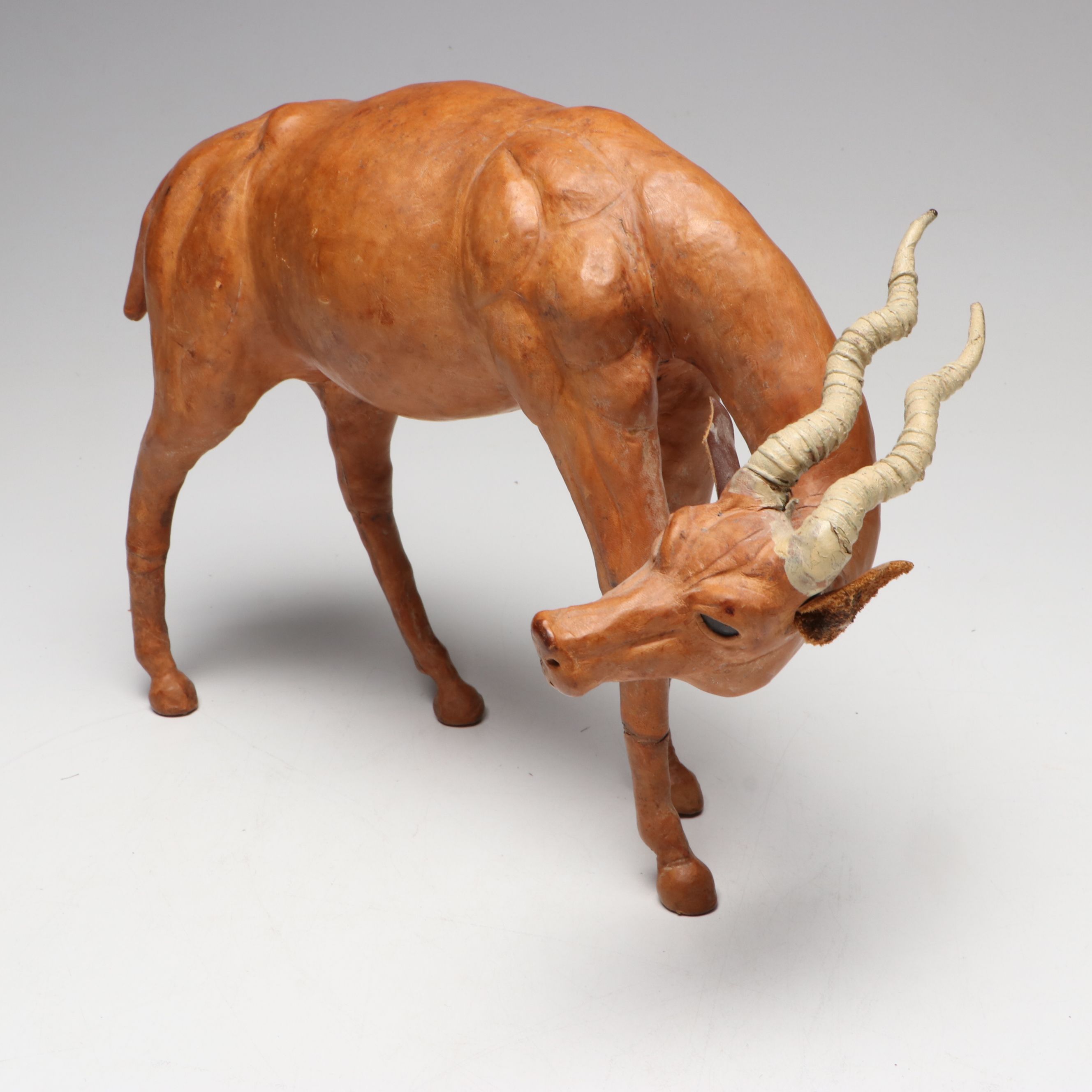 Leather-Wrapped Horse, Camel, Ibex and Kudu Figures