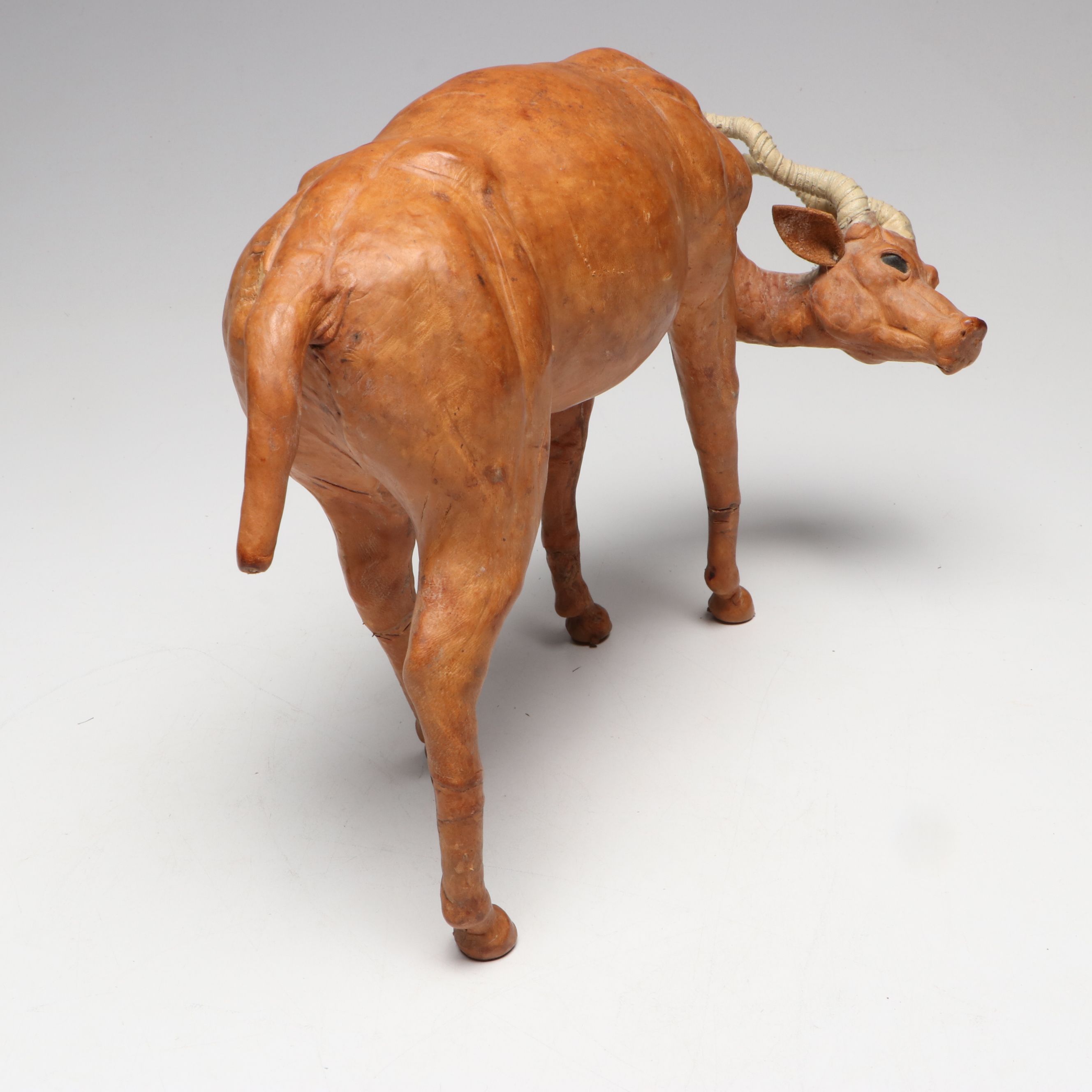 Leather-Wrapped Horse, Camel, Ibex and Kudu Figures