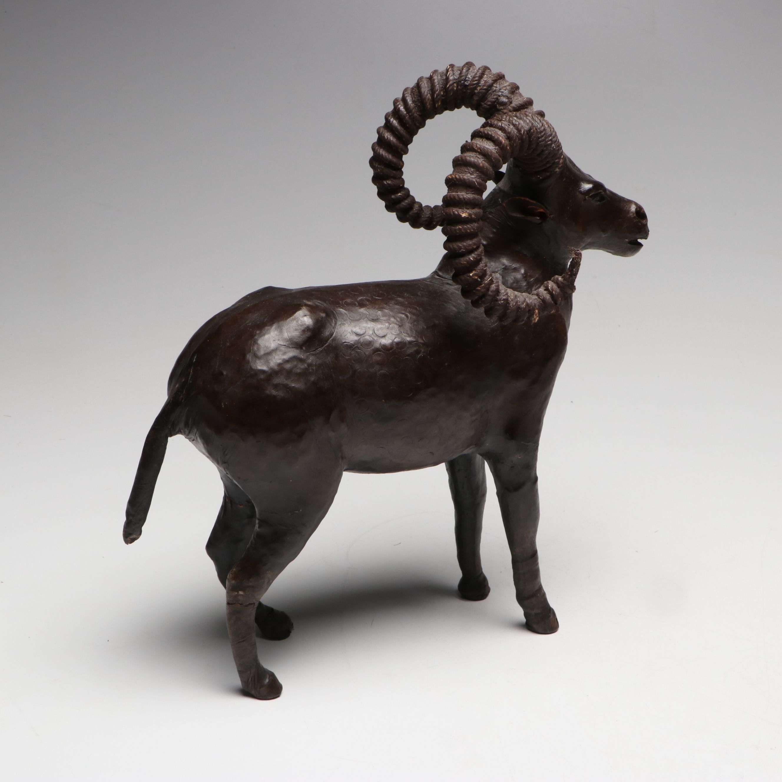 Leather-Wrapped Horse, Camel, Ibex and Kudu Figures