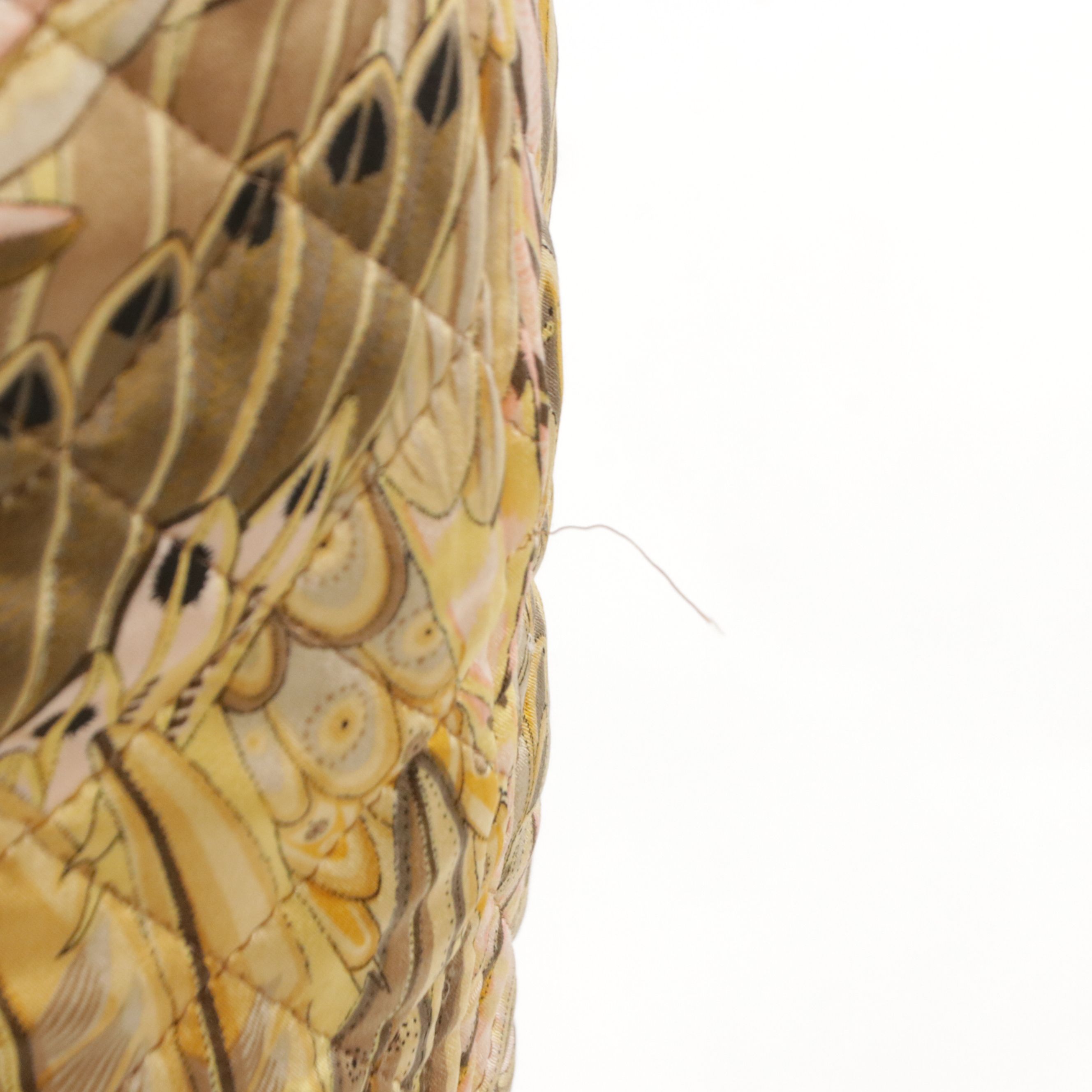 Salvatore Ferragamo Vintage Quilted Silk Skirt