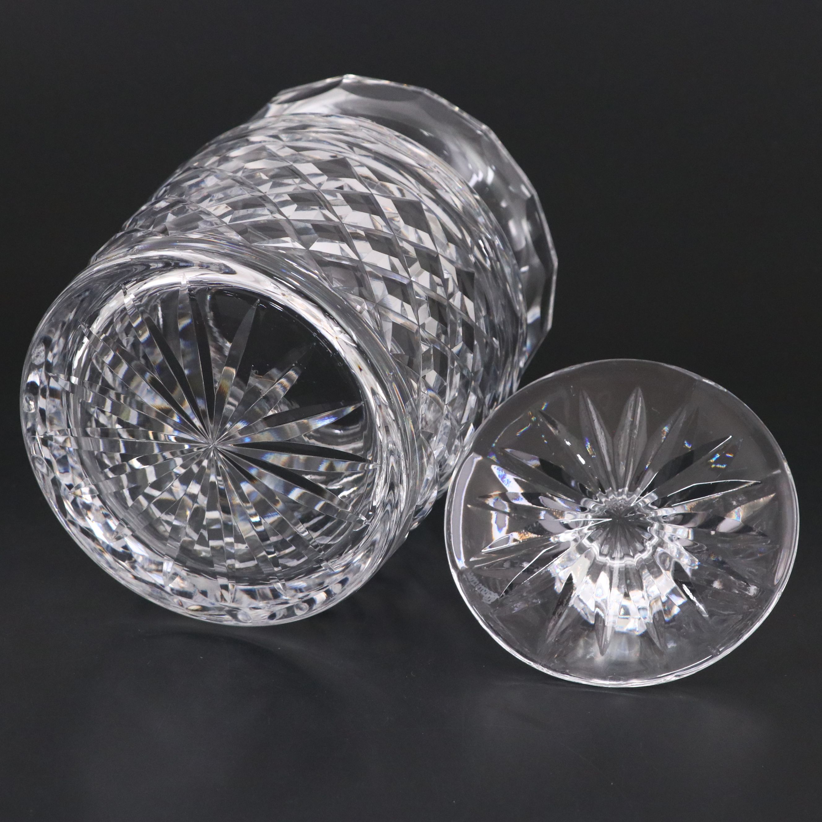 Waterford Crystal "Glandore" Biscuit Barrel with Lid