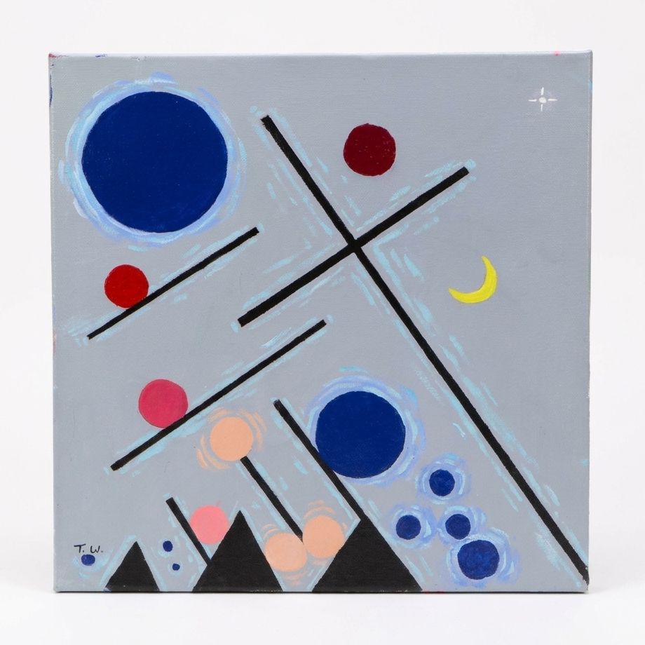 James Thomas Watkins Modernist Acrylic Painting, 21st Century