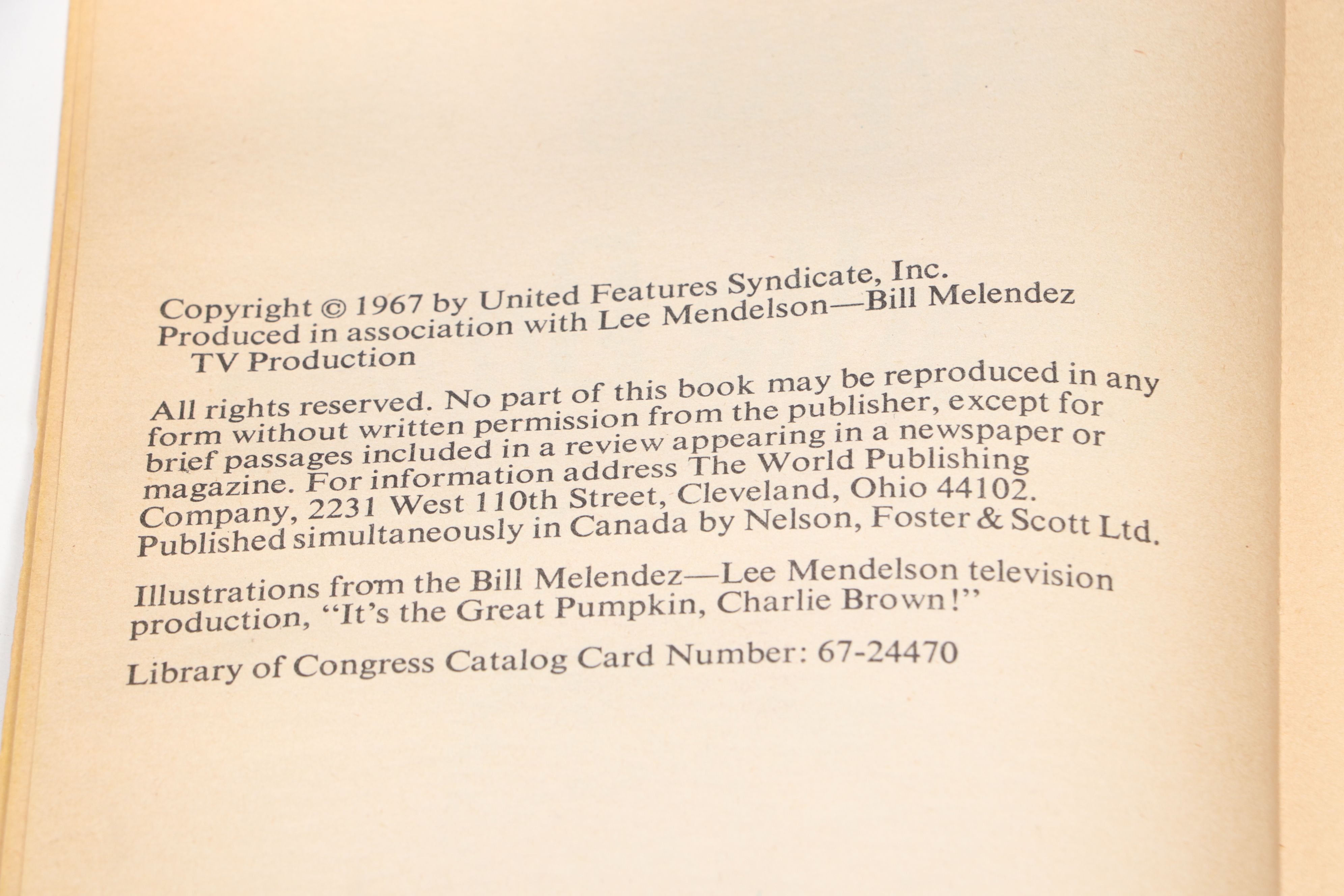 First Printing "It's the Great Pumpkin, Charlie Brown" and More Children's Books