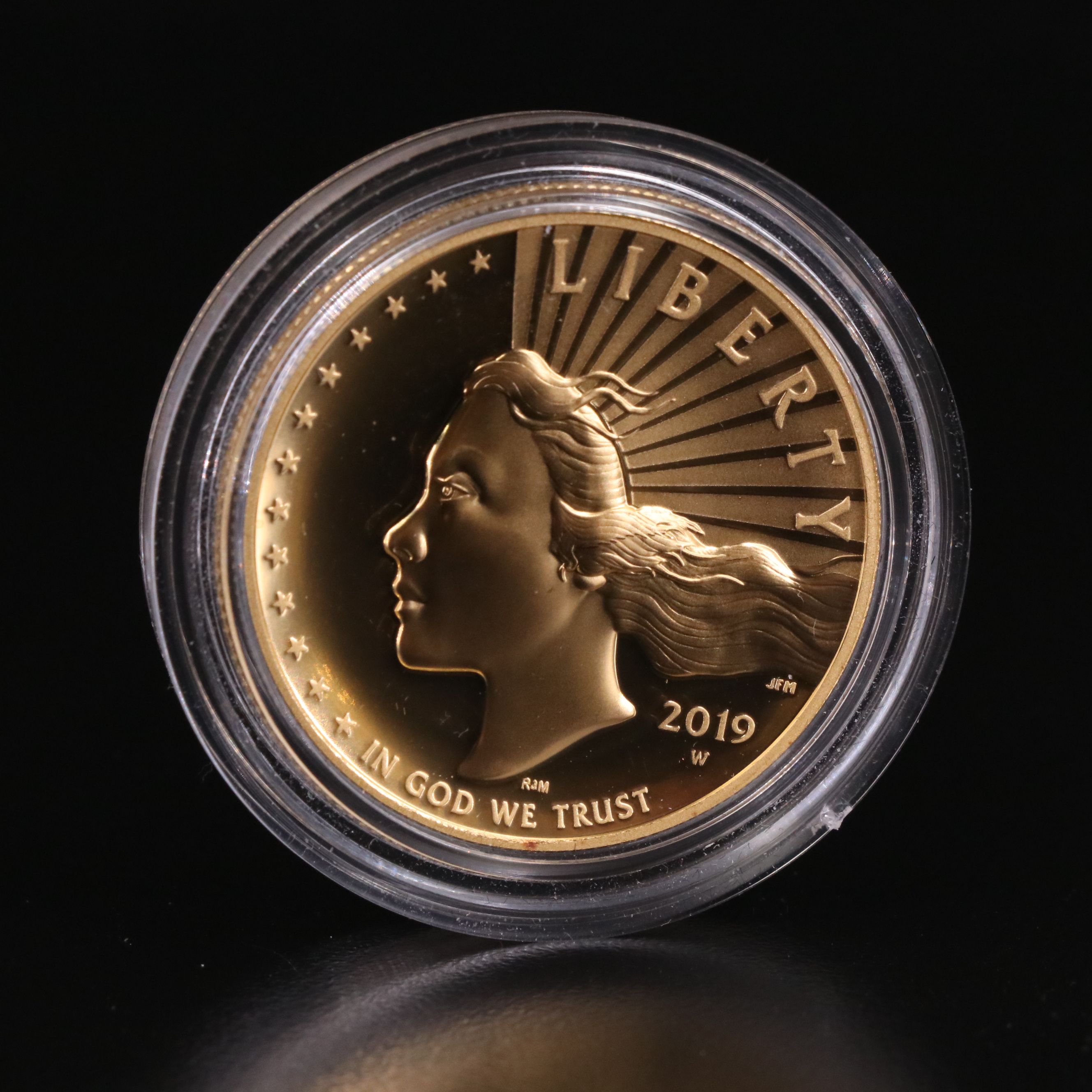 2019-W American Liberty One-Ounce High Relief $100 Fine Gold Coin