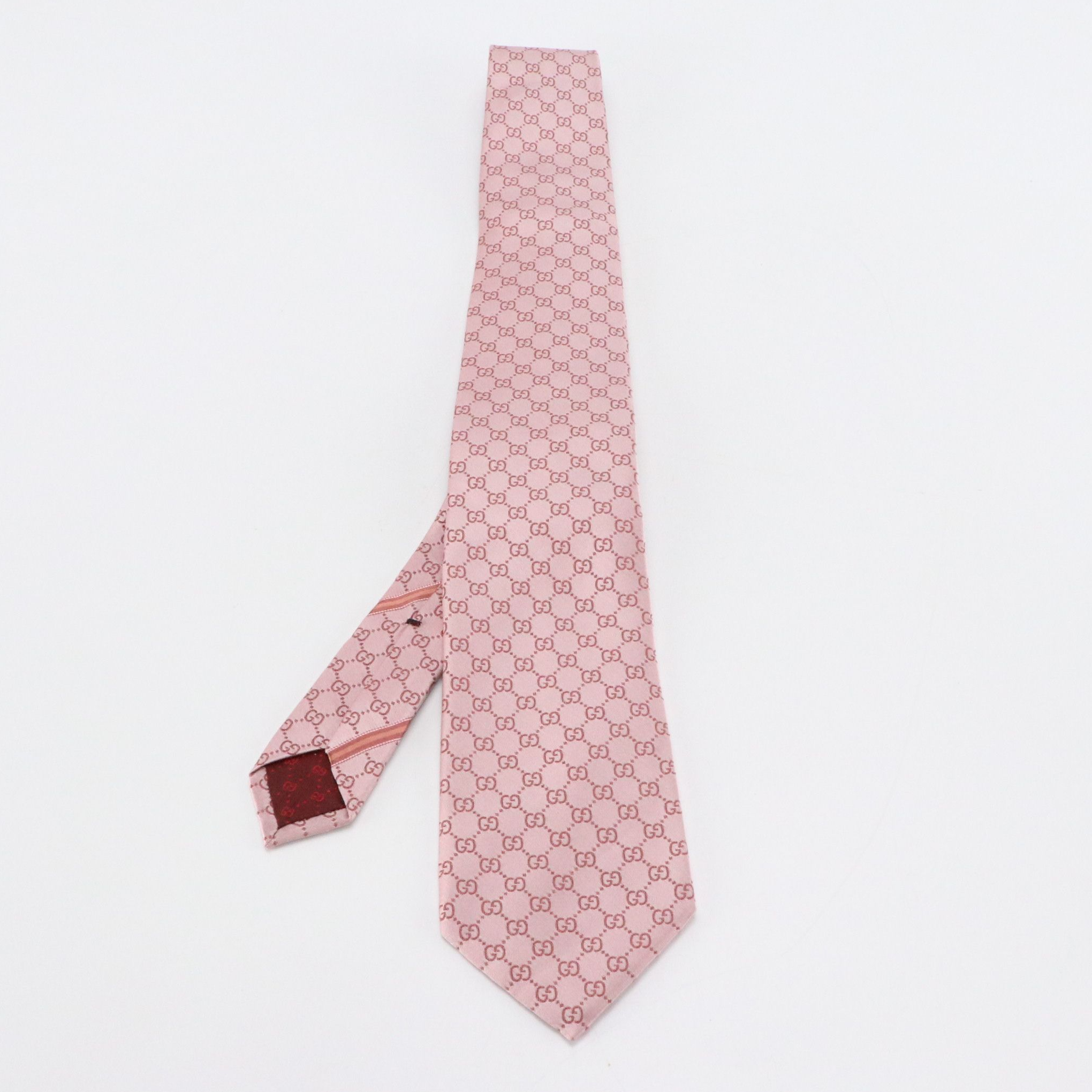 Gucci Pink GG Silk Necktie