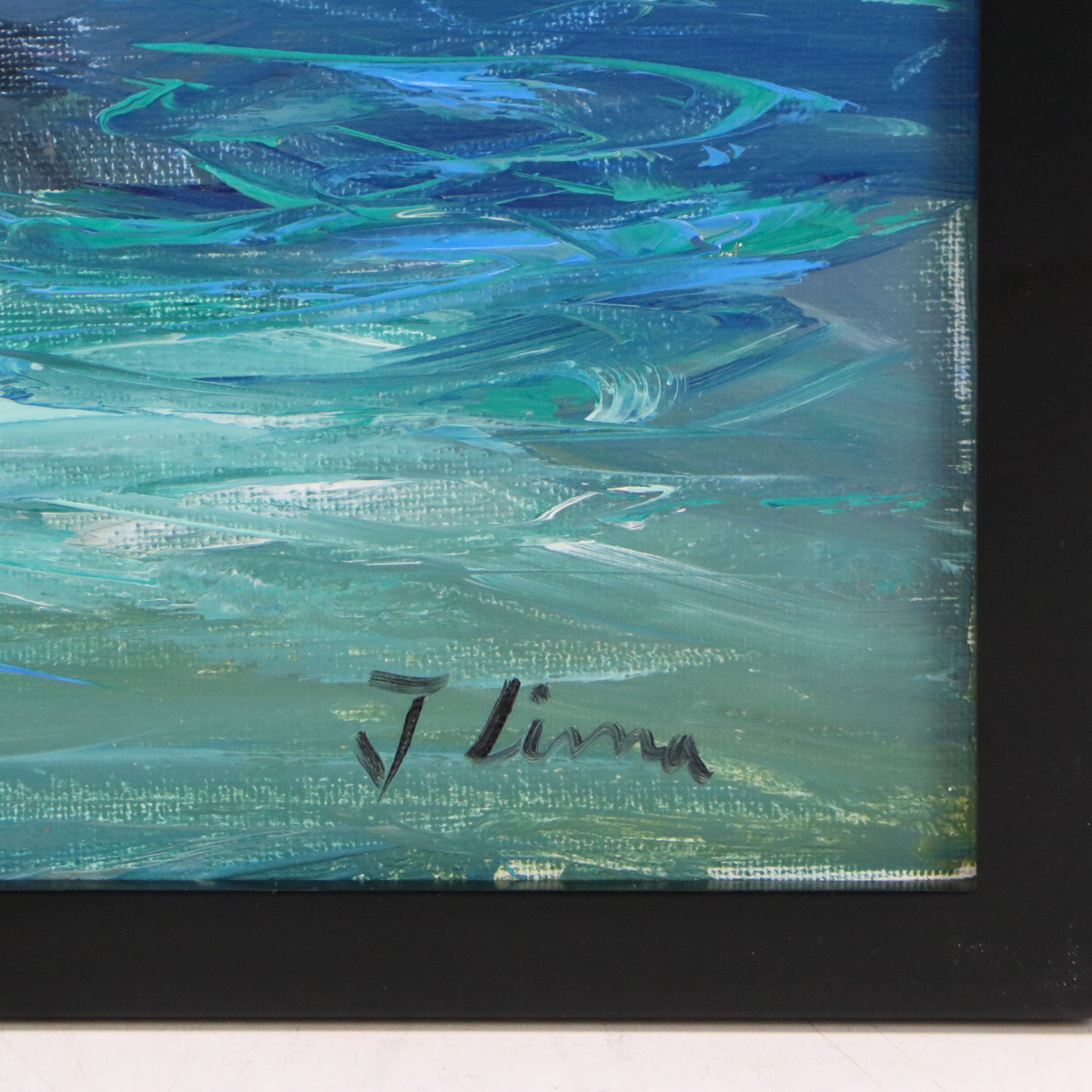 José Lima Oil Painting of Sailboat, 2026