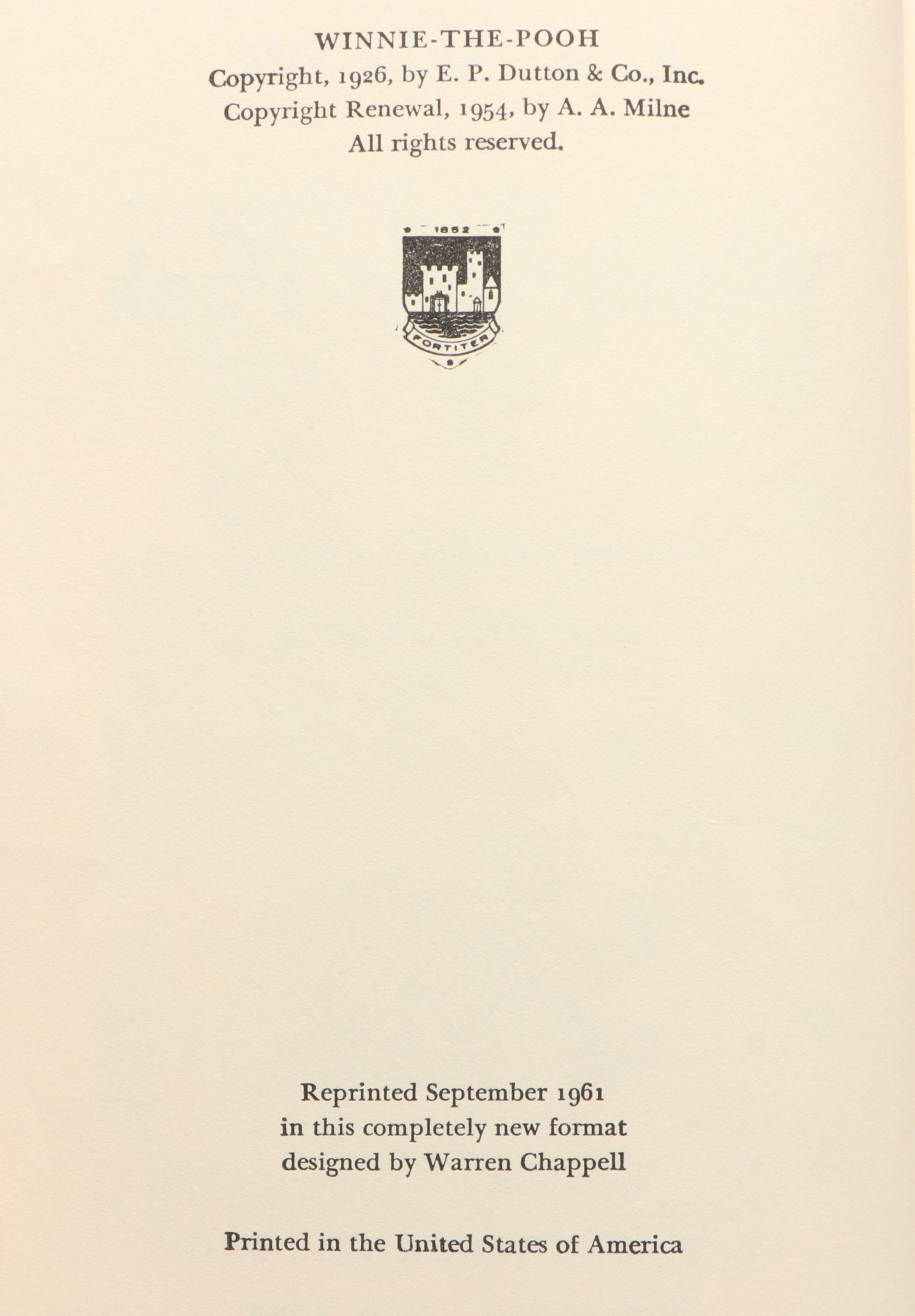 "Pooh's Library" Winnie-the-Pooh Box Set by A. A. Milne, 1976