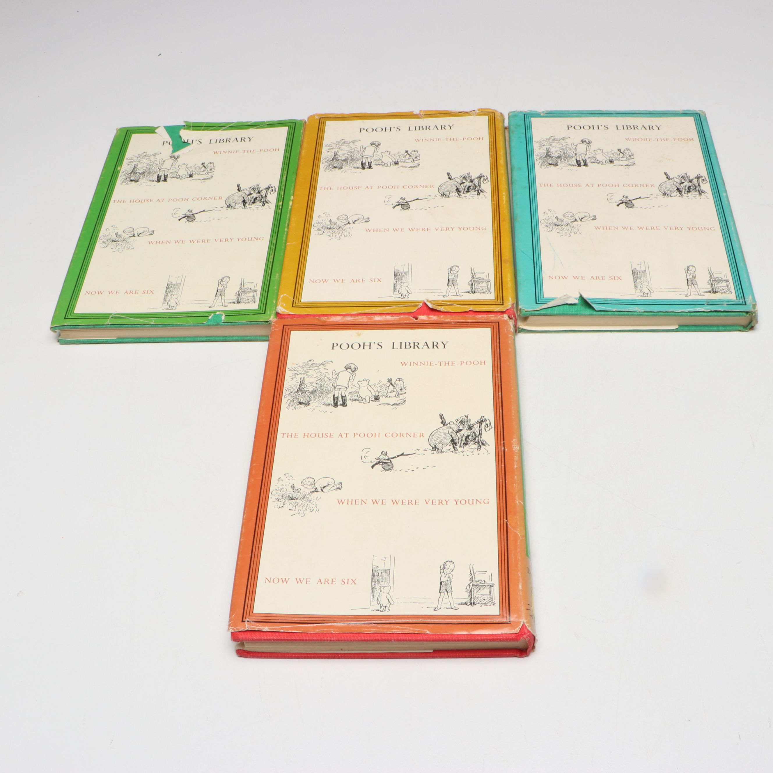 "Pooh's Library" Winnie-the-Pooh Box Set by A. A. Milne, 1976