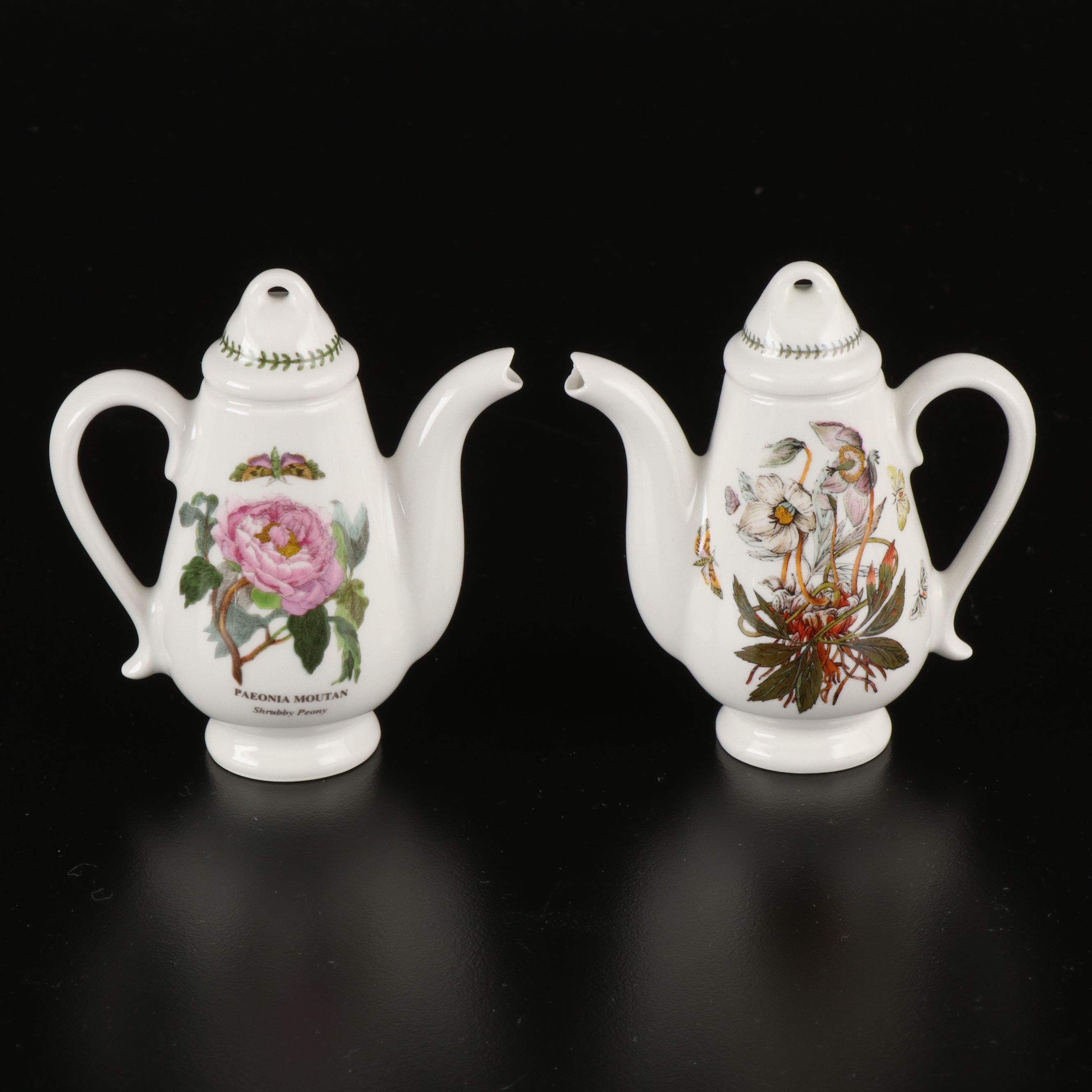 Catherine McClung Lenox Cardinal and Other Diminutive Teapot Ornaments