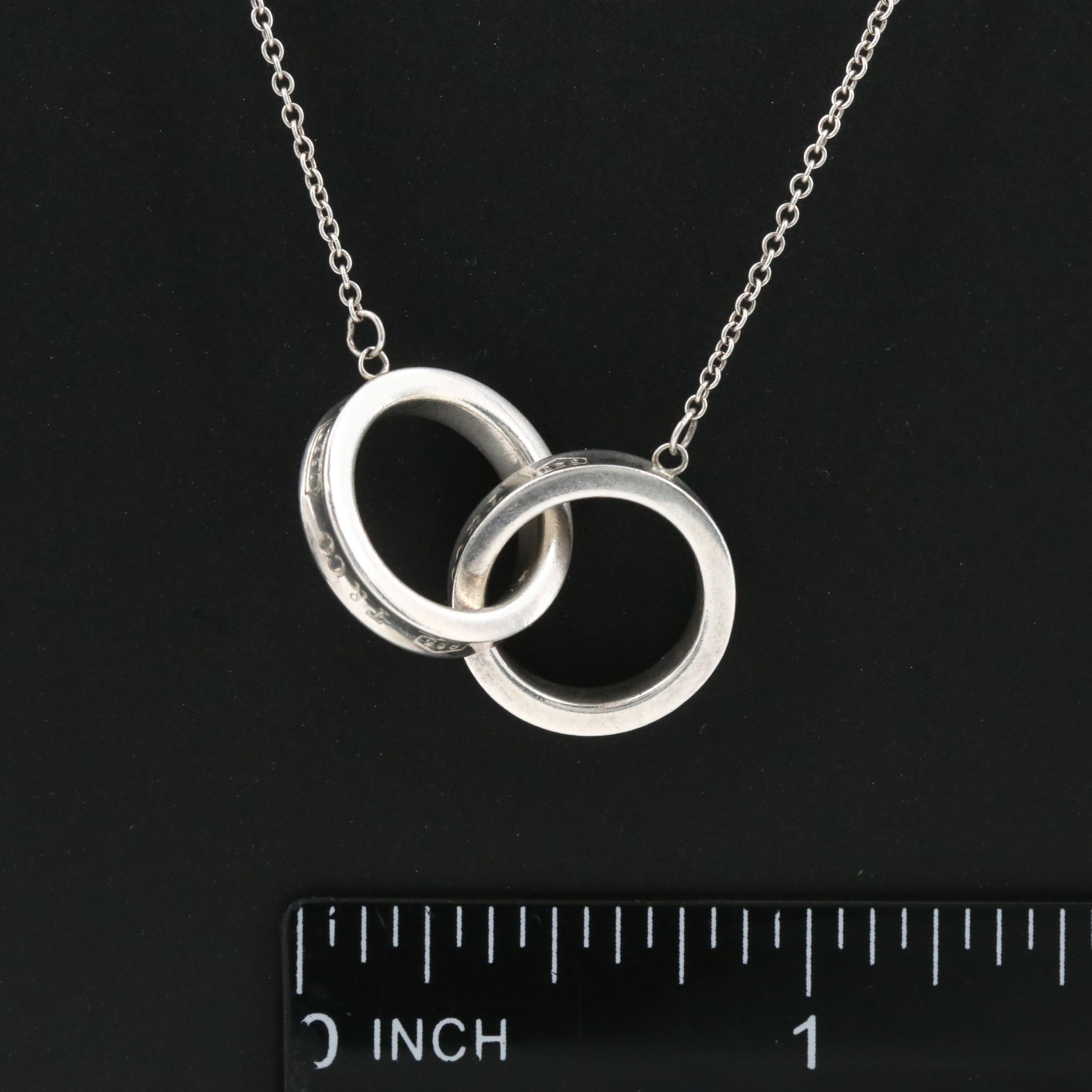 Tiffany & Co. 1837 Sterling Interlocking Circles Necklace
