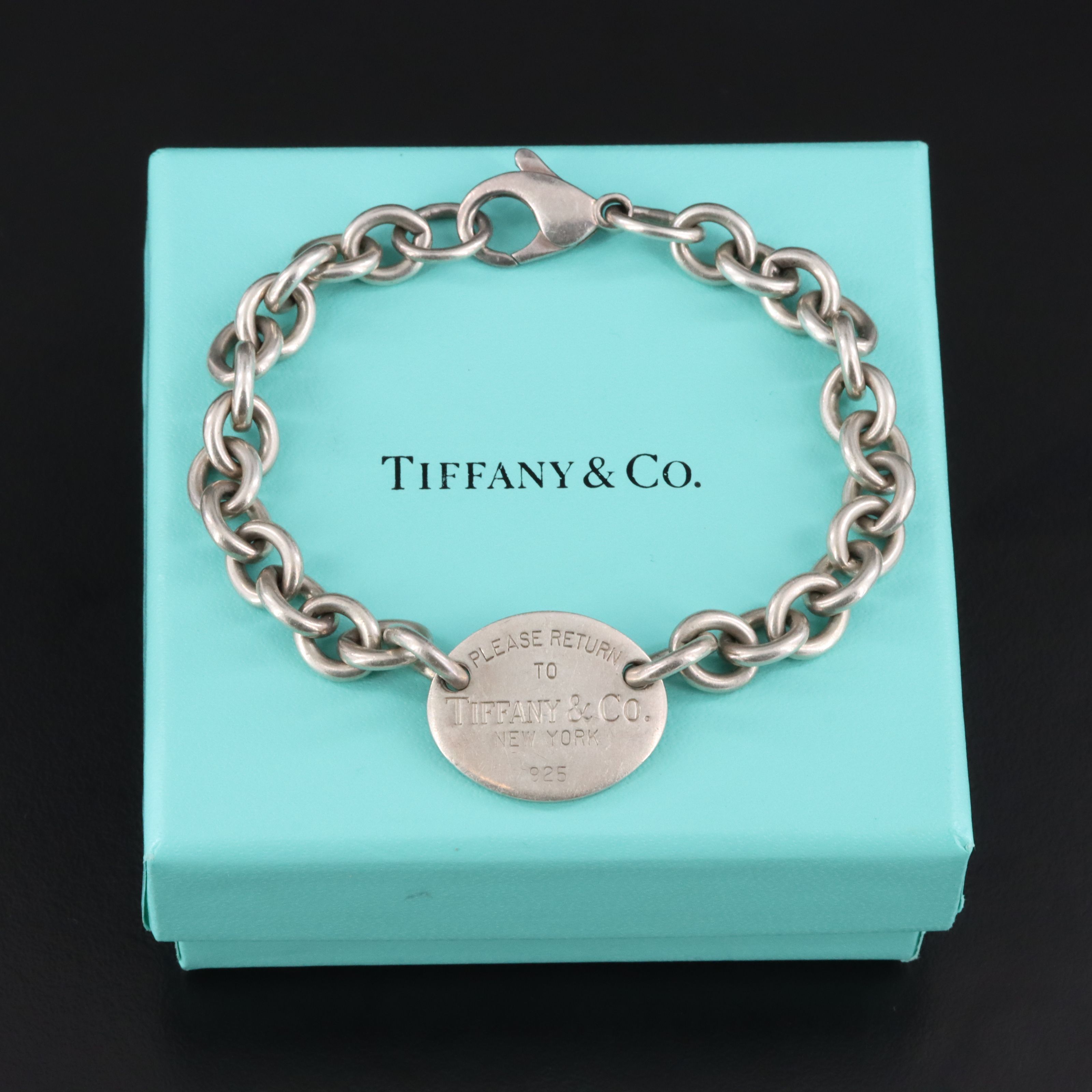 Tiffany & Co. Return to Tiffany Sterling Oval Tag Bracelet