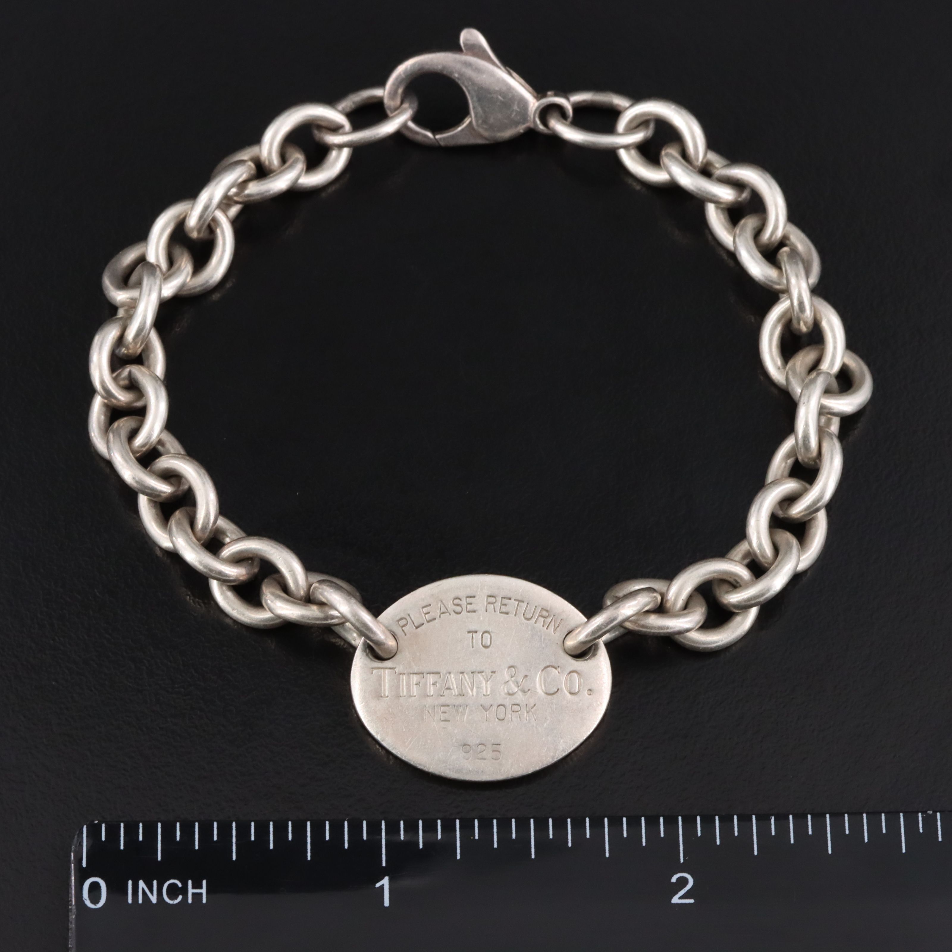 Tiffany & Co. Return to Tiffany Sterling Oval Tag Bracelet