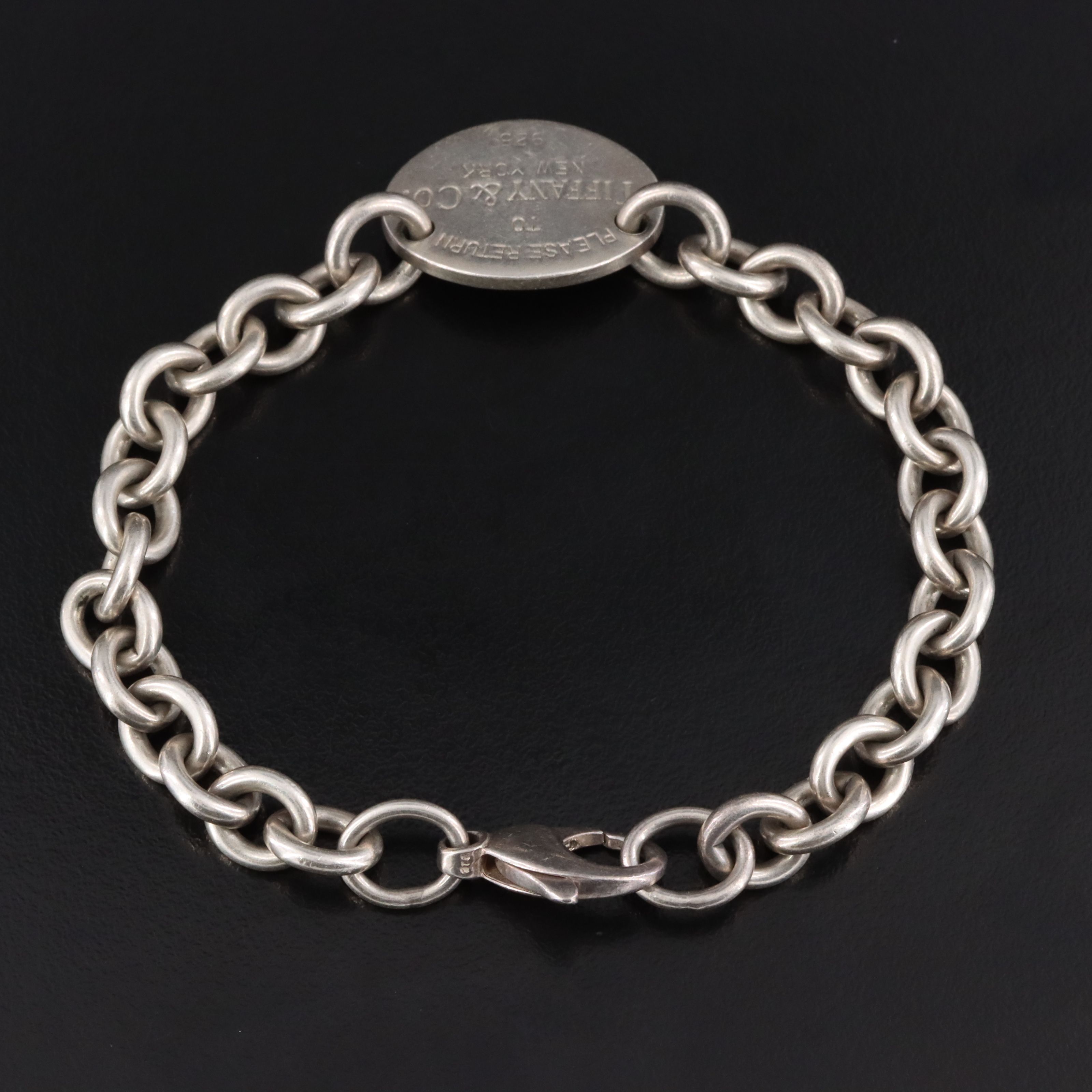 Tiffany & Co. Return to Tiffany Sterling Oval Tag Bracelet