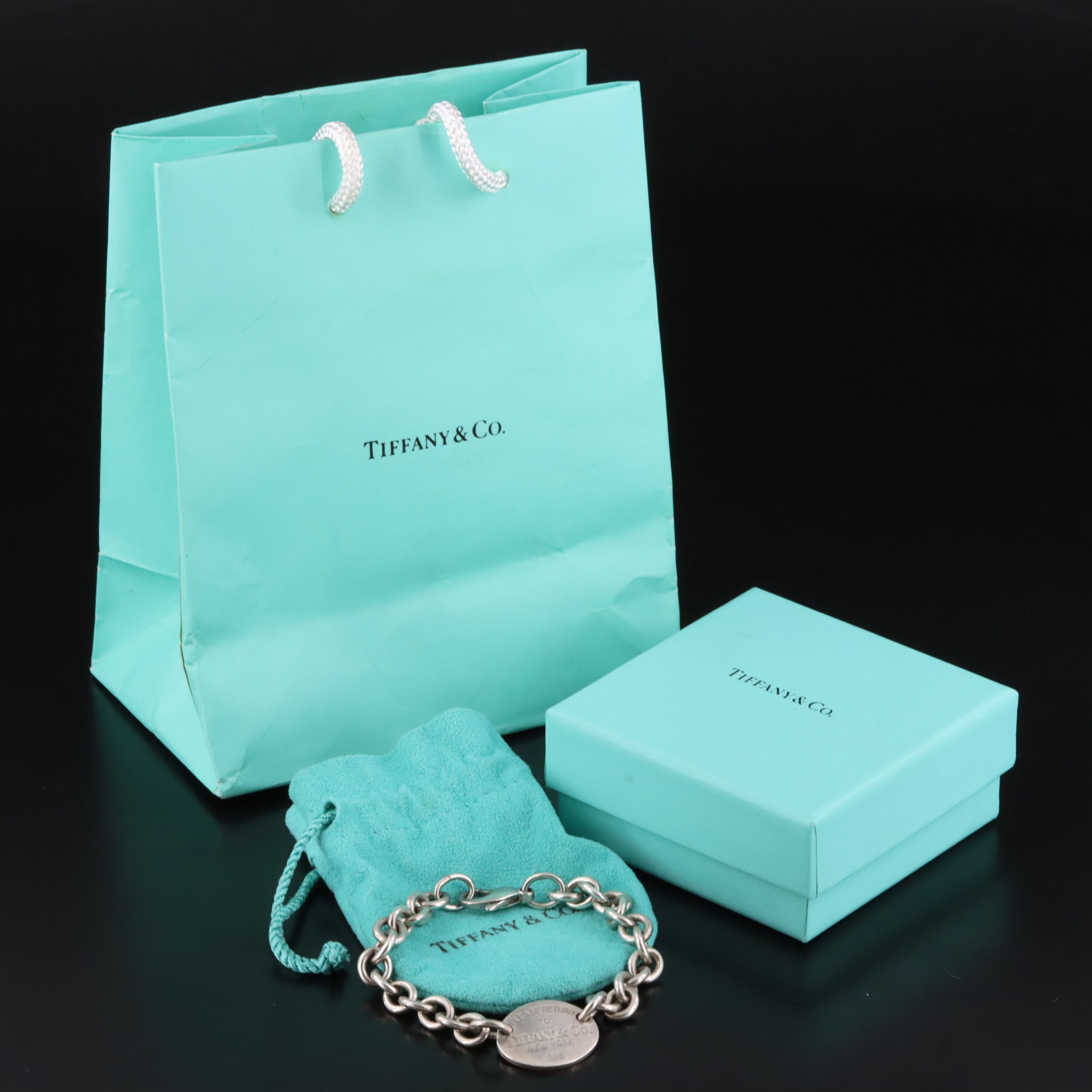 Tiffany & Co. Return to Tiffany Sterling Oval Tag Bracelet