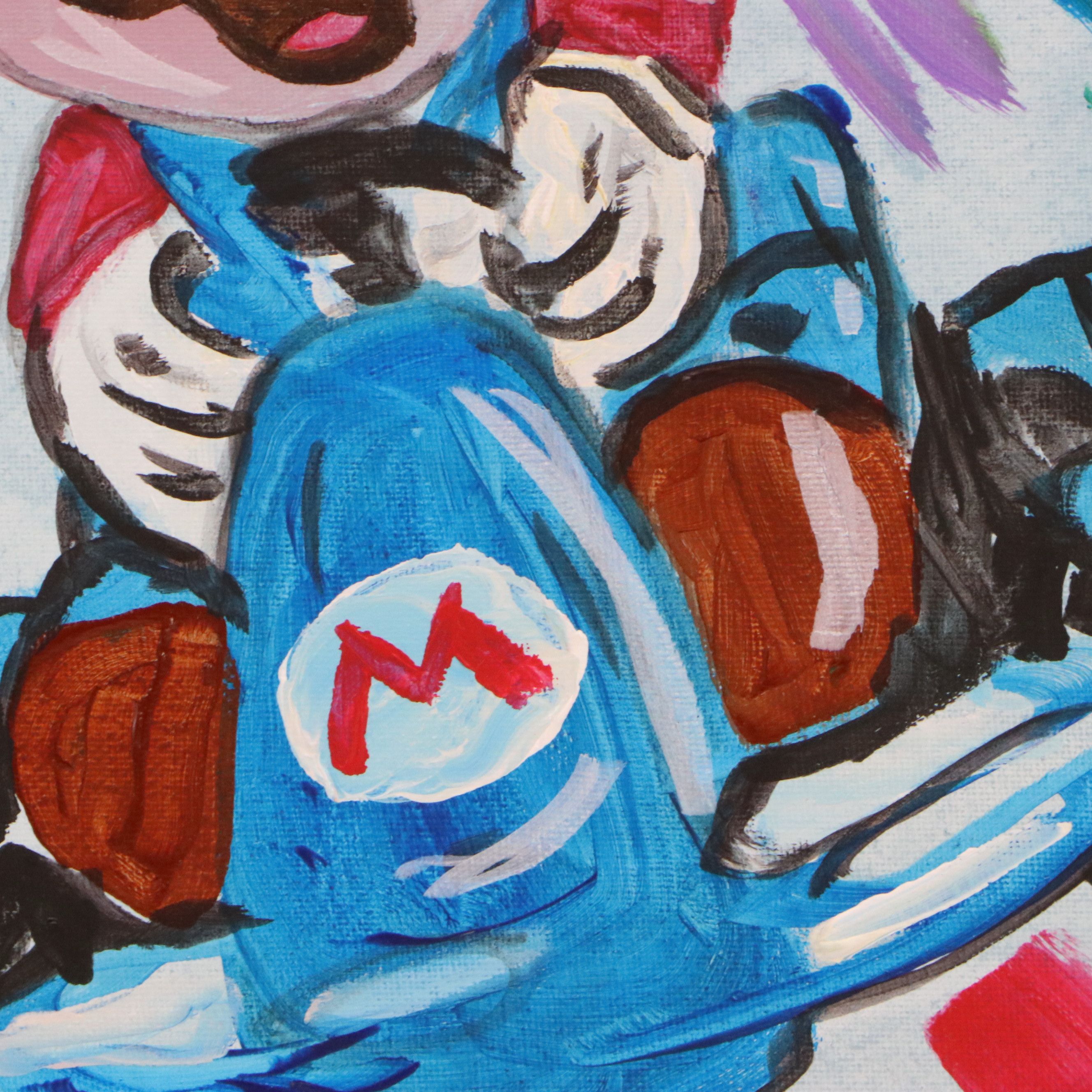 Joe Burnich Pop Art Acrylic Painting, 2026