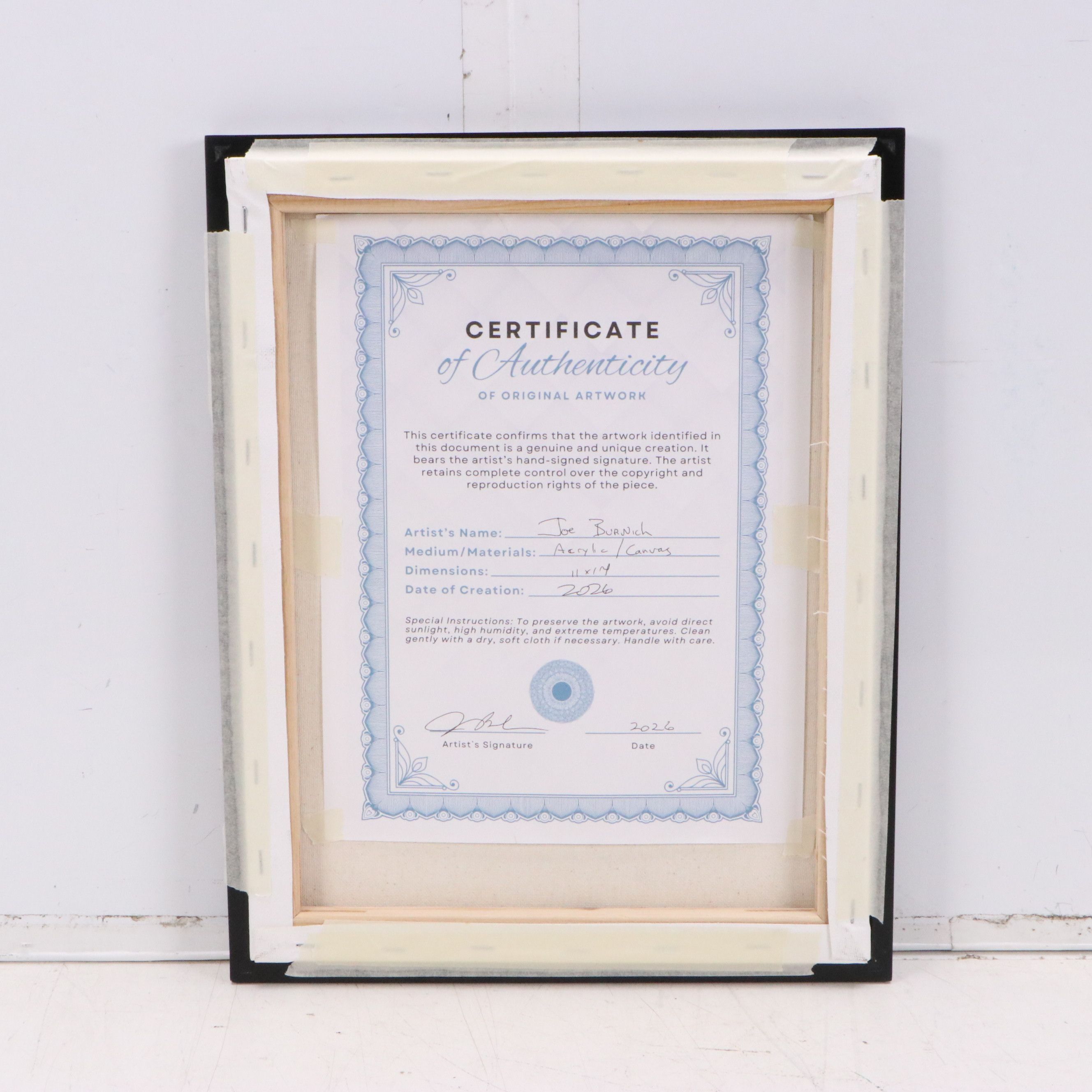 Joe Burnich Pop Art Acrylic Painting, 2026