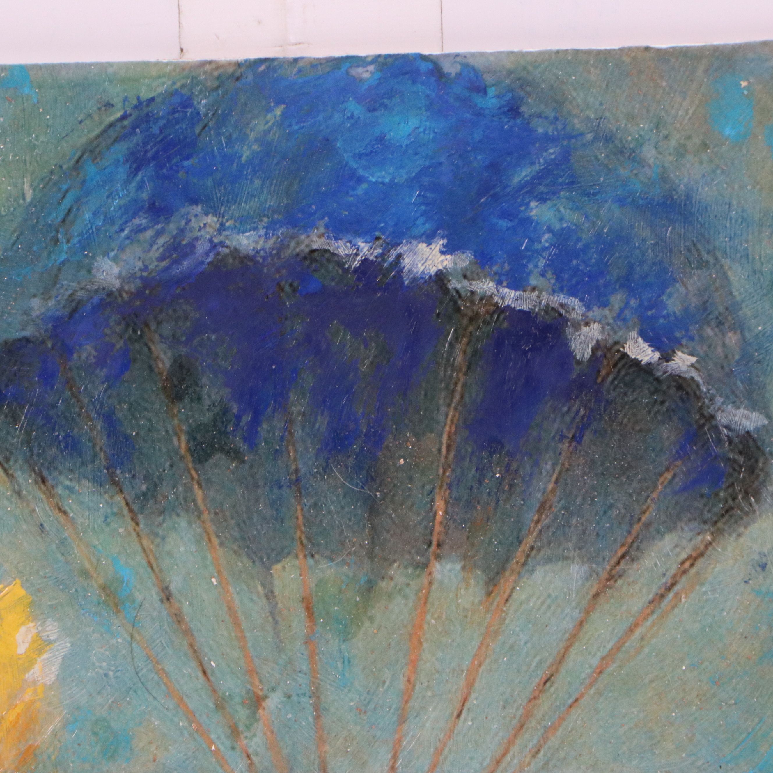 Andrew Semberecki Mixed Media "Baby Cow on a Parachute," 2026