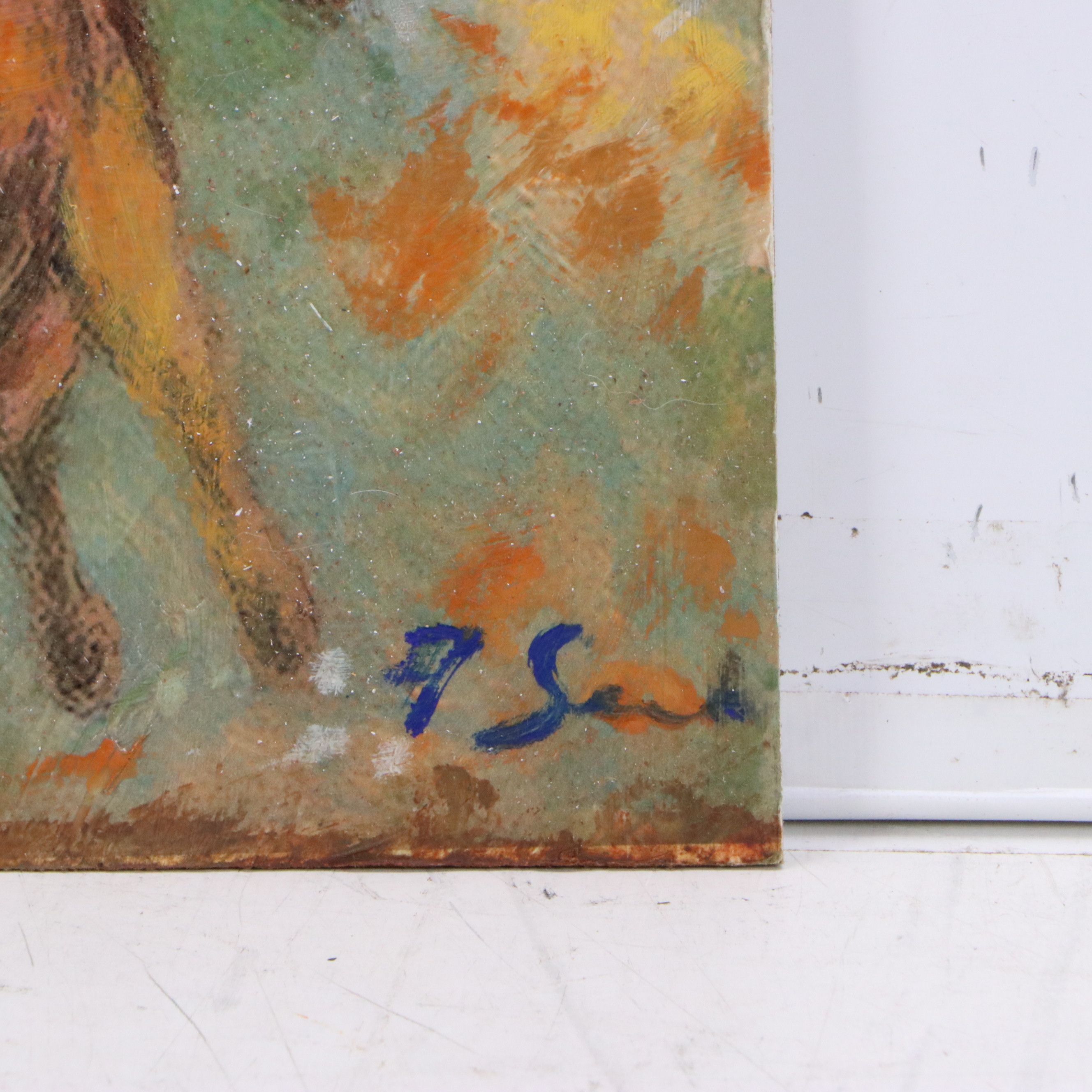 Andrew Semberecki Mixed Media "Baby Cow on a Parachute," 2026