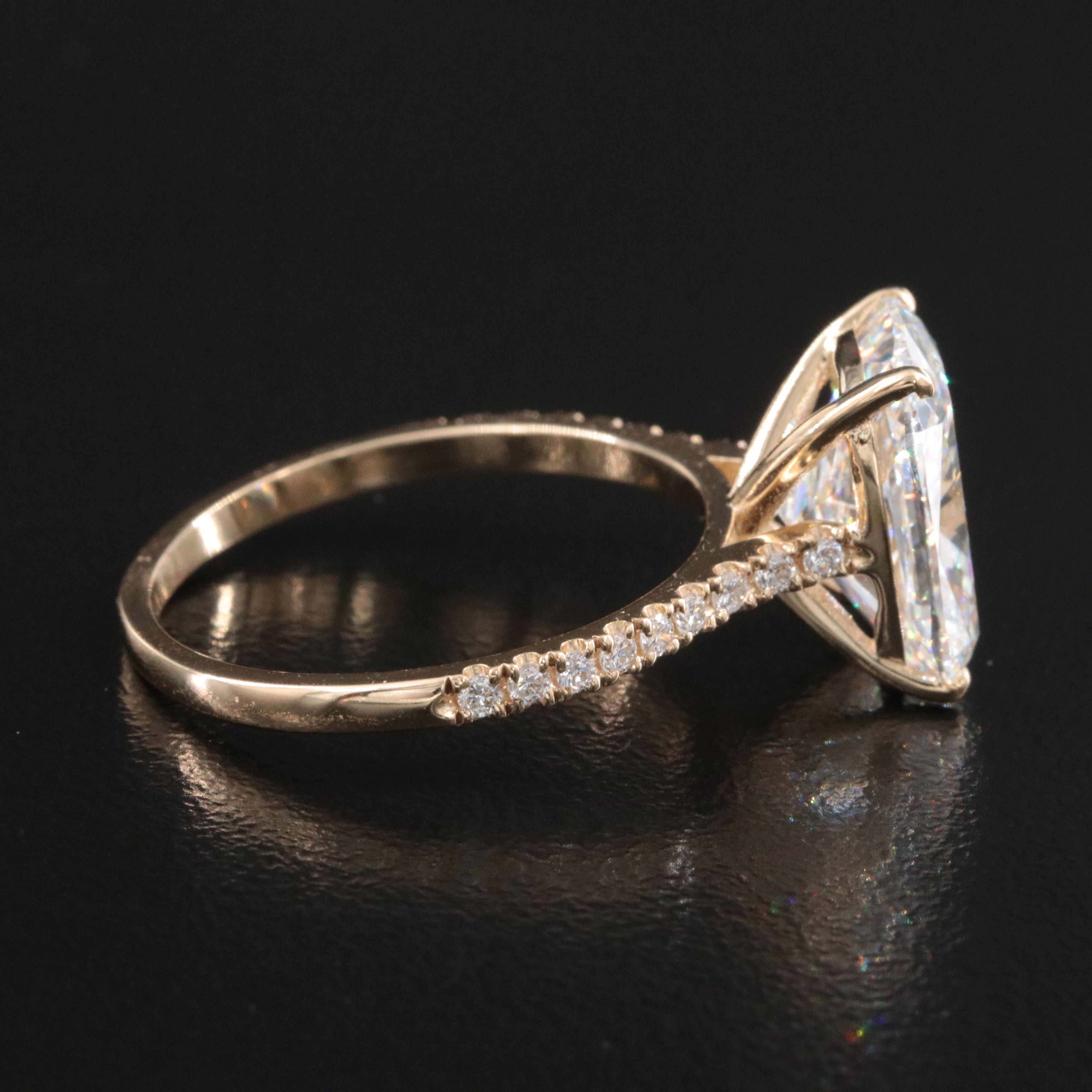 14K 5.33  Lab Grown Diamond Ring with IGI Report